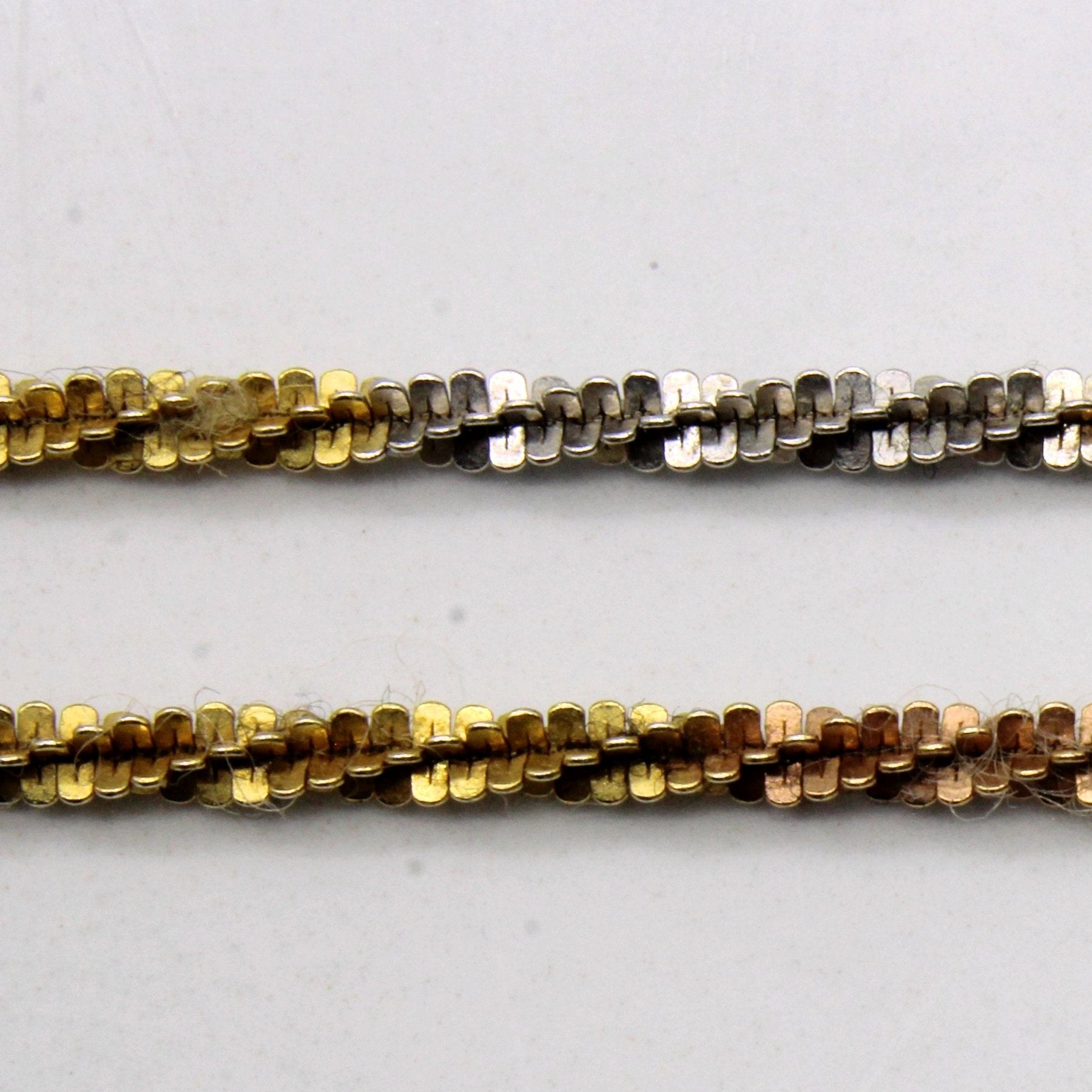 10k Tri Tone Gold Wheat Chain | 18" | - 100 Ways
