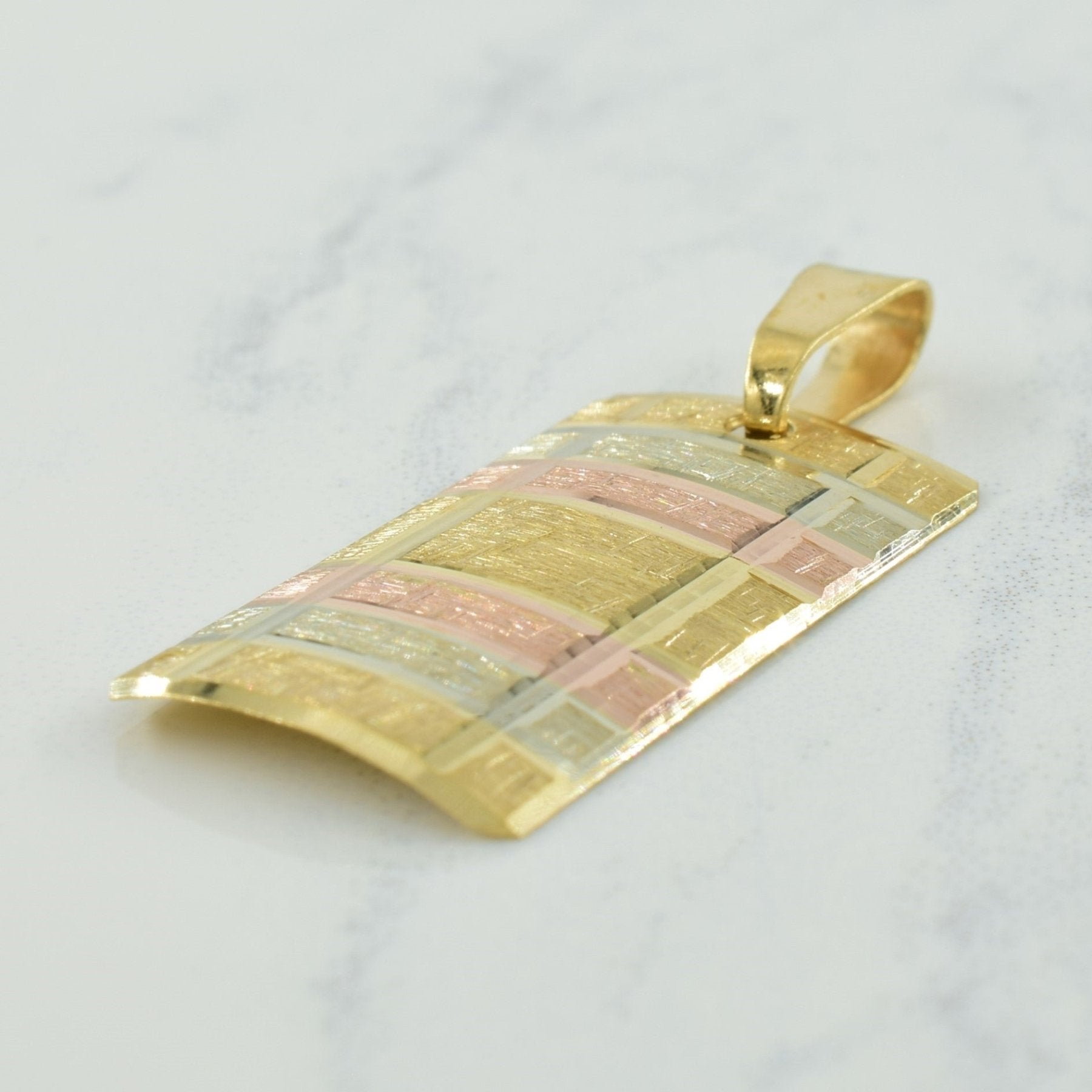 10k Tritone Gold Pendant | - 100 Ways