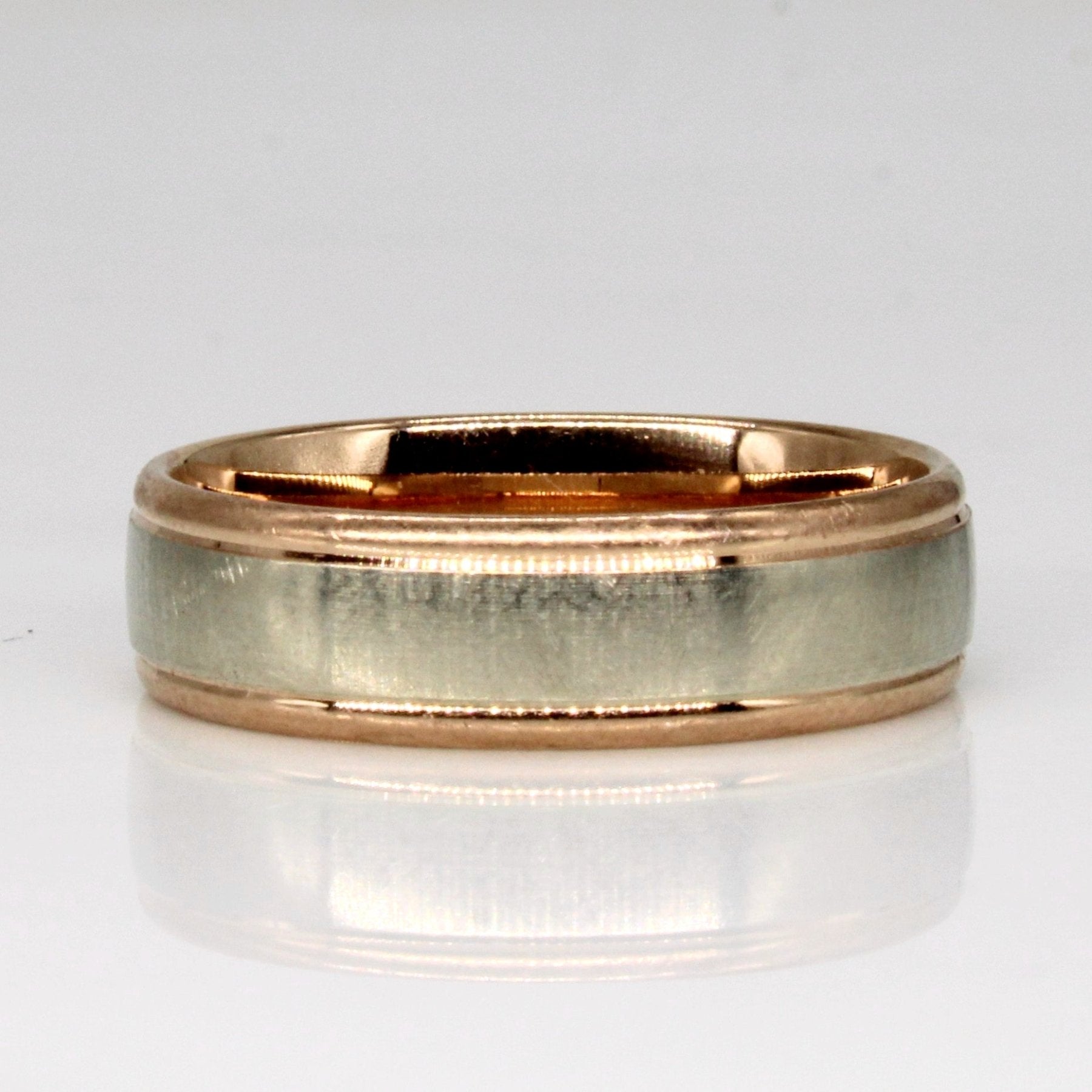 10k Two Tone Gold Band | SZ 10 | - 100 Ways