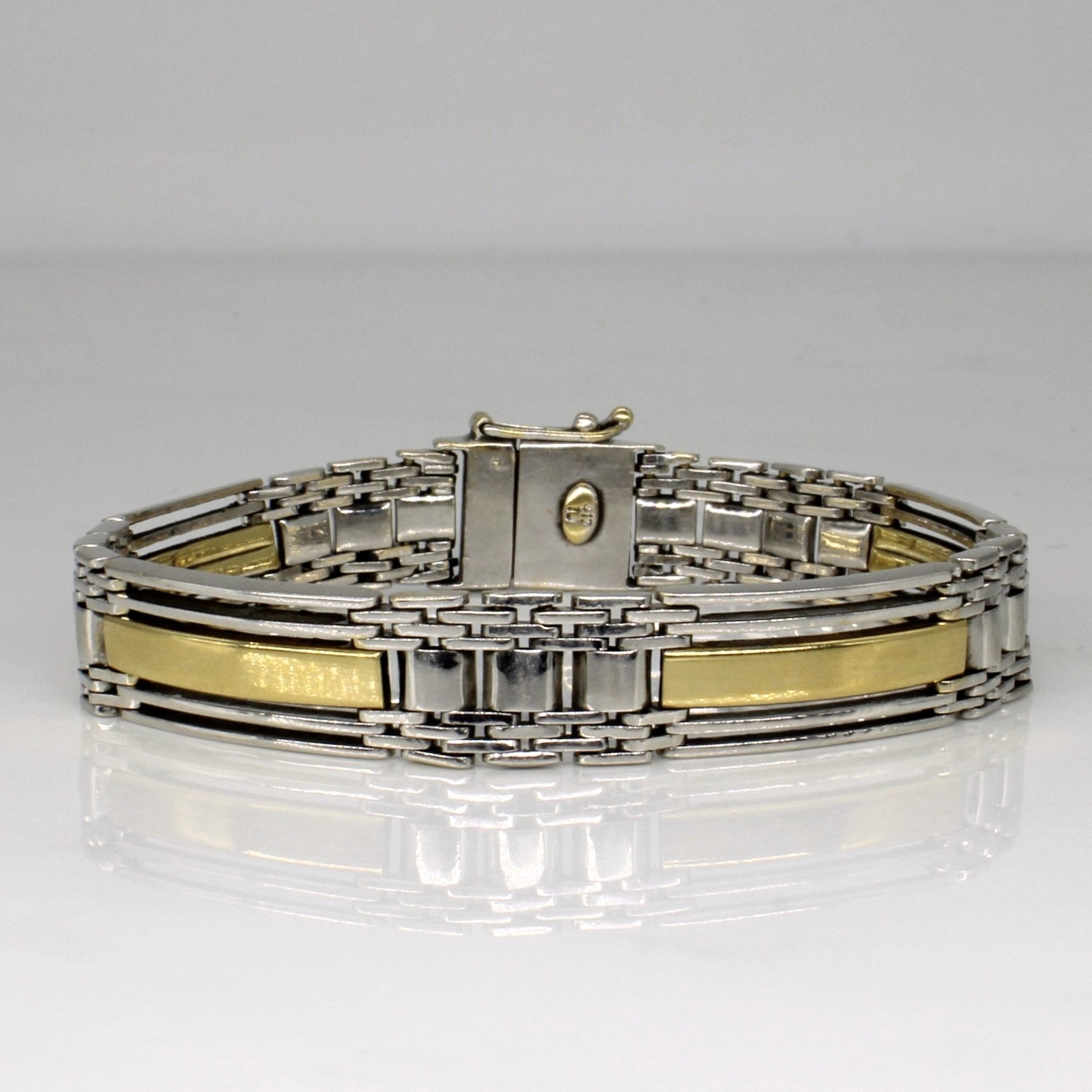 10k Two Tone Gold Bracelet | 7" | - 100 Ways