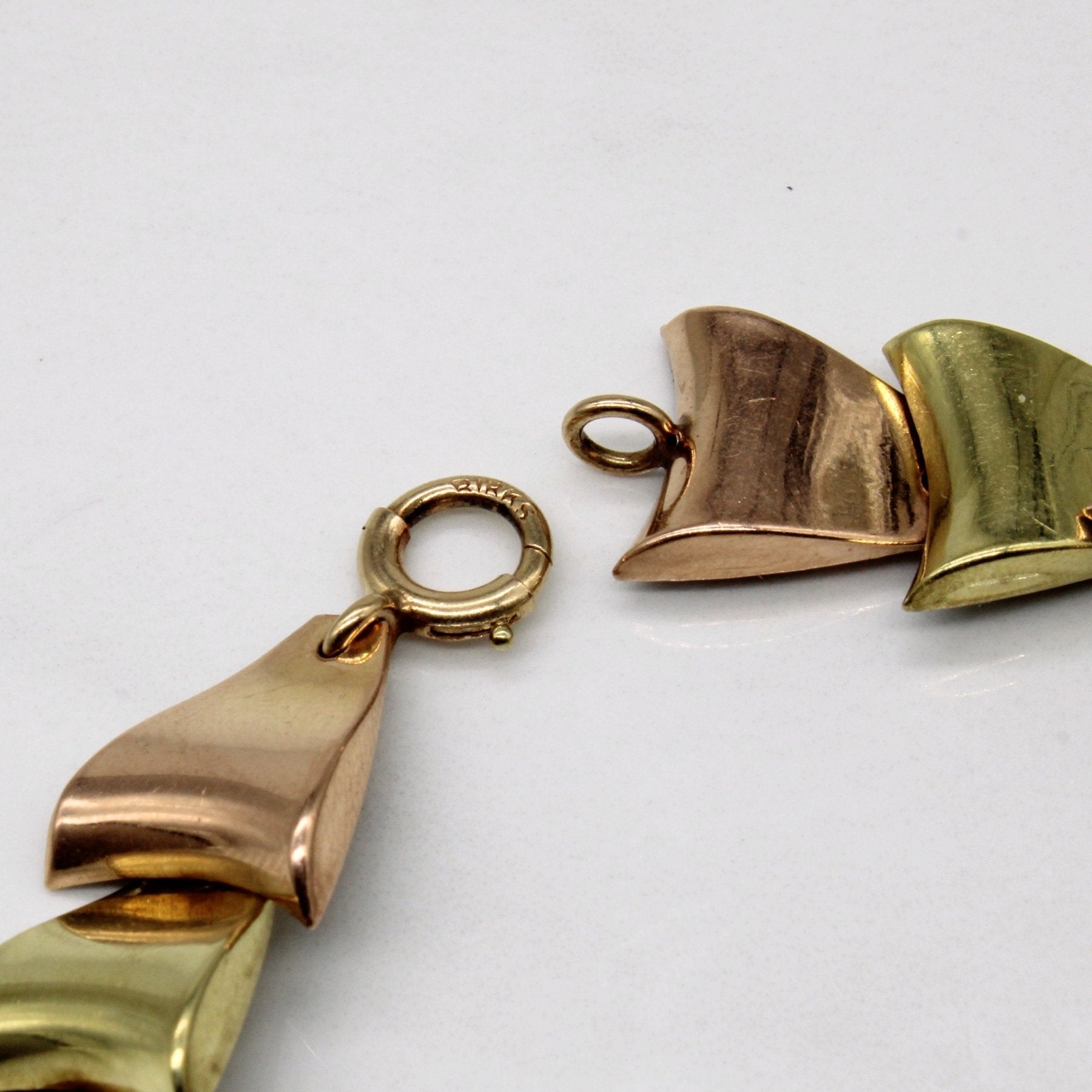 10k Two Tone Gold Bracelet | 7" | - 100 Ways