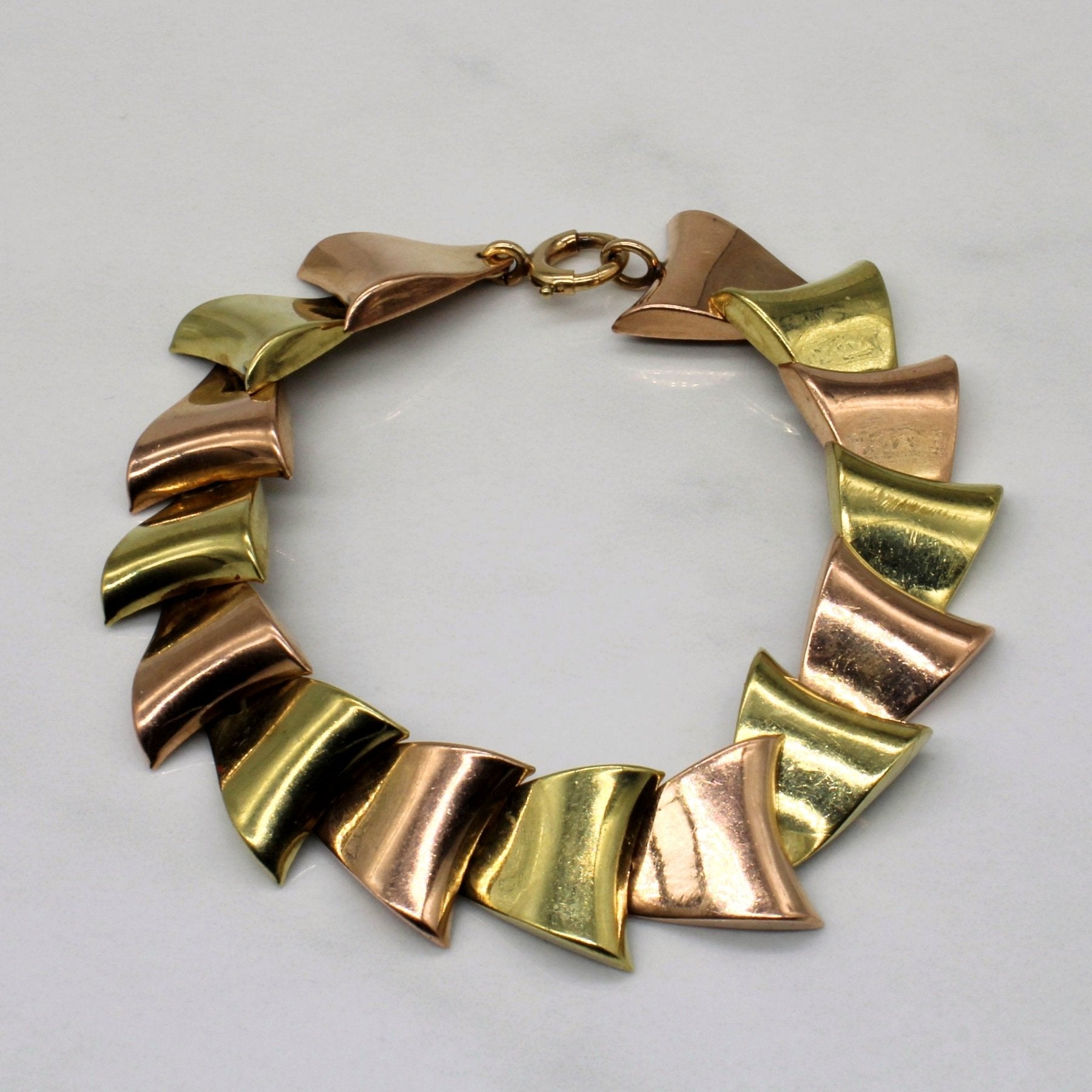 10k Two Tone Gold Bracelet | 7" | - 100 Ways