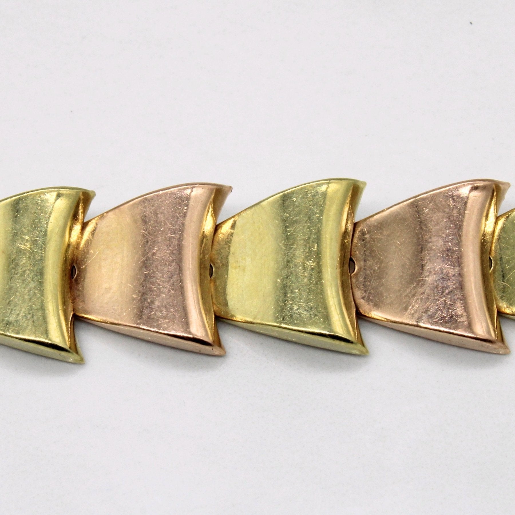 10k Two Tone Gold Bracelet | 7" | - 100 Ways