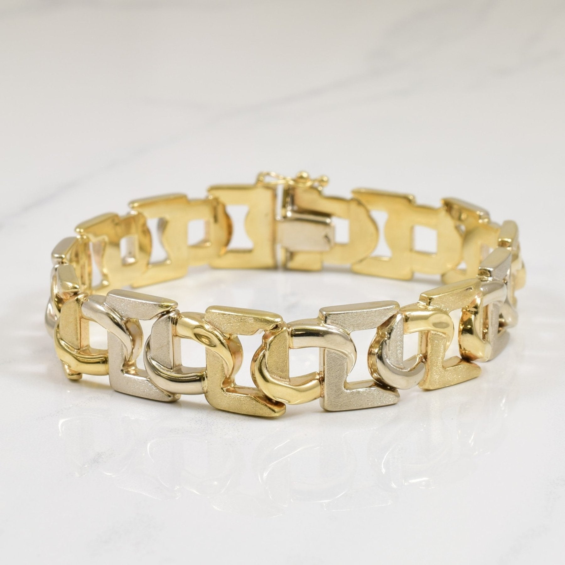 10k Two Tone Gold Bracelet | 7.5" | - 100 Ways