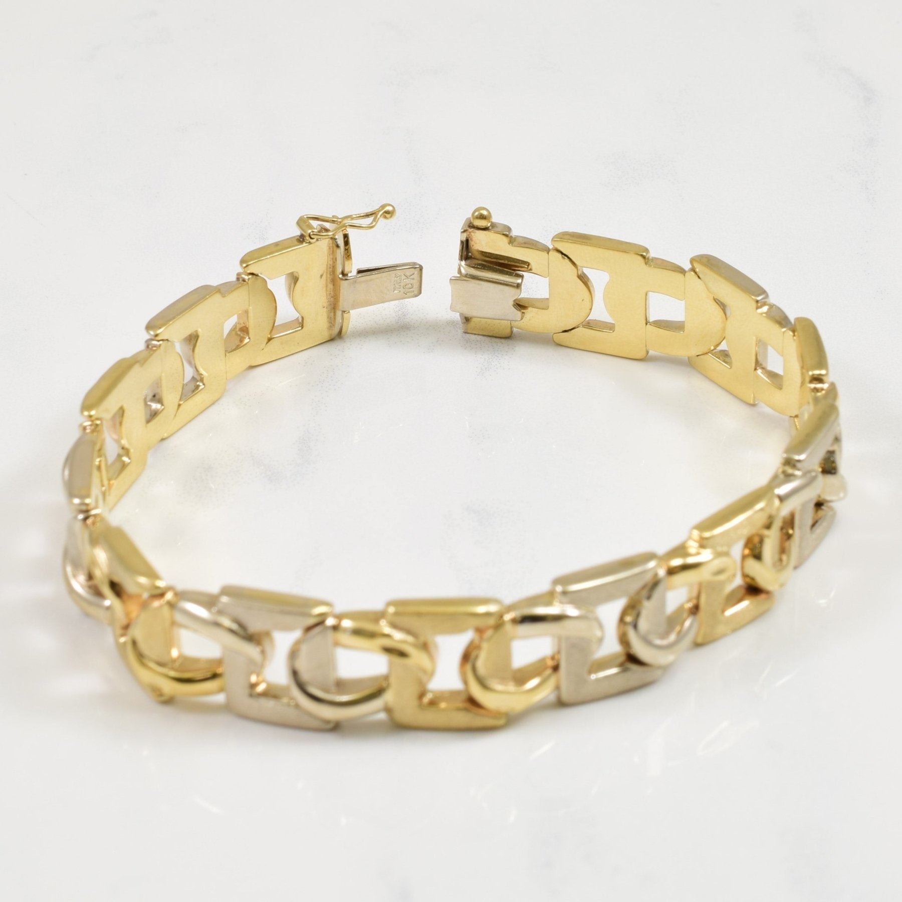 10k Two Tone Gold Bracelet | 7.5" | - 100 Ways