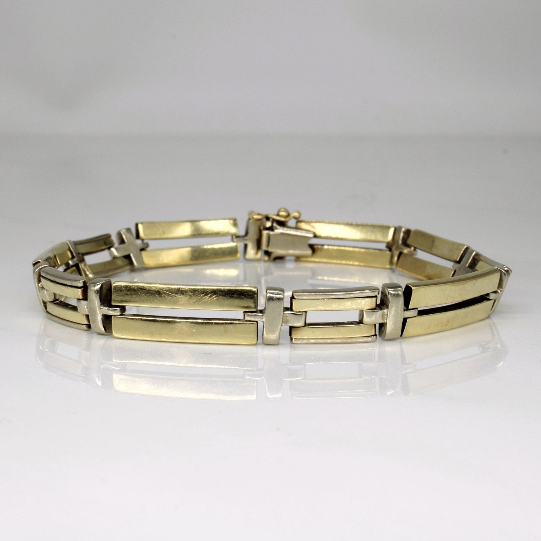 10k Two Tone Gold Bracelet | 8" | - 100 Ways