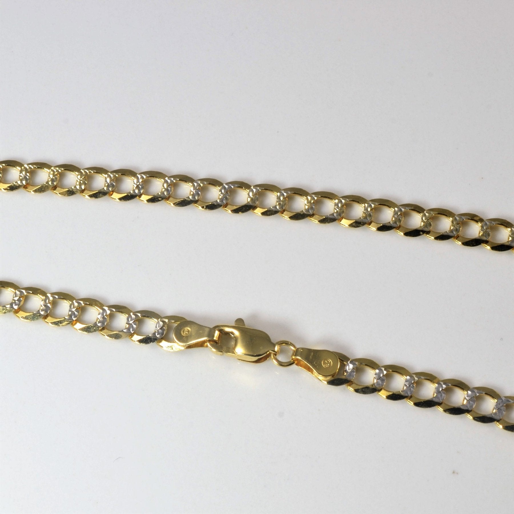 10k Two Tone Gold Cuban Chain | 22" | - 100 Ways