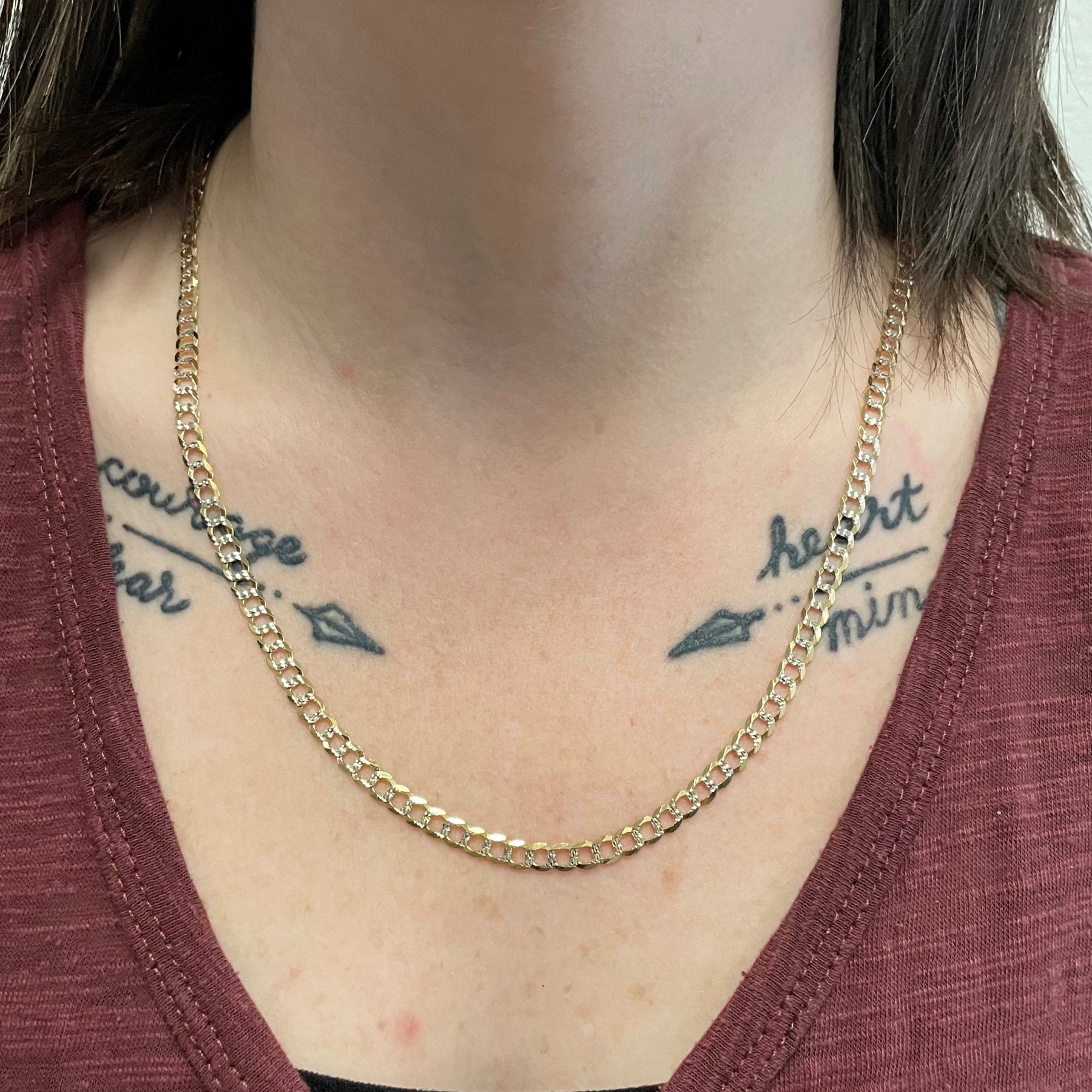 10k Two Tone Gold Cuban Chain | 22" | - 100 Ways