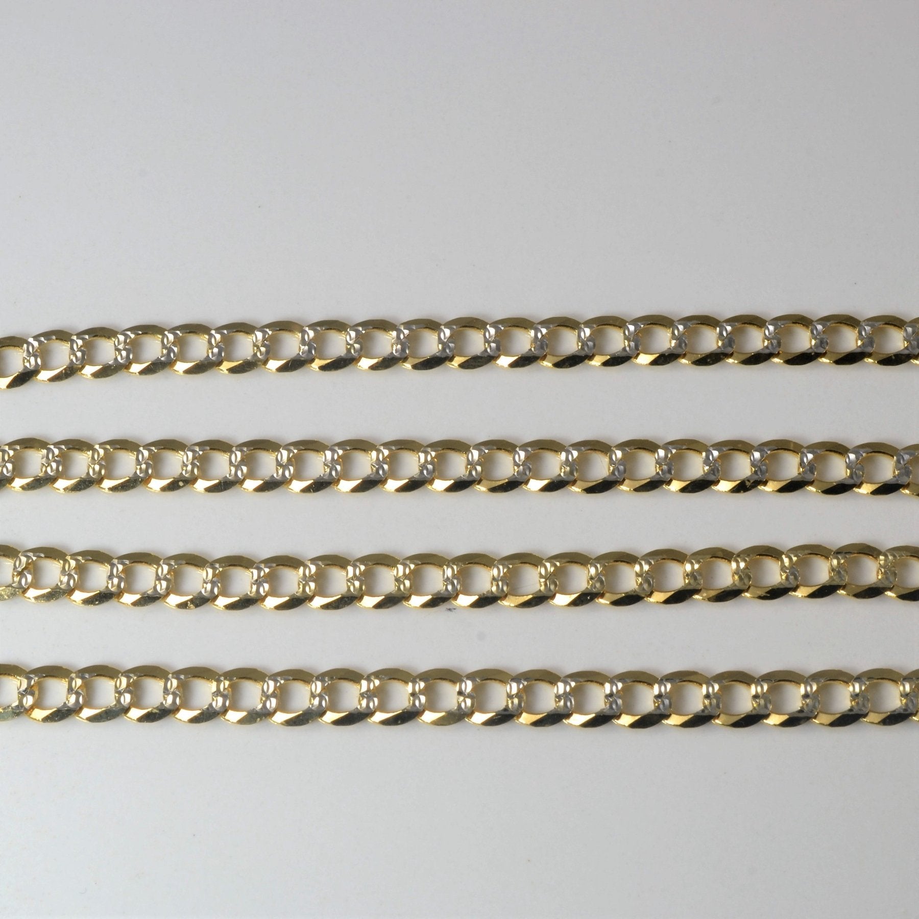 10k Two Tone Gold Cuban Chain | 22" | - 100 Ways