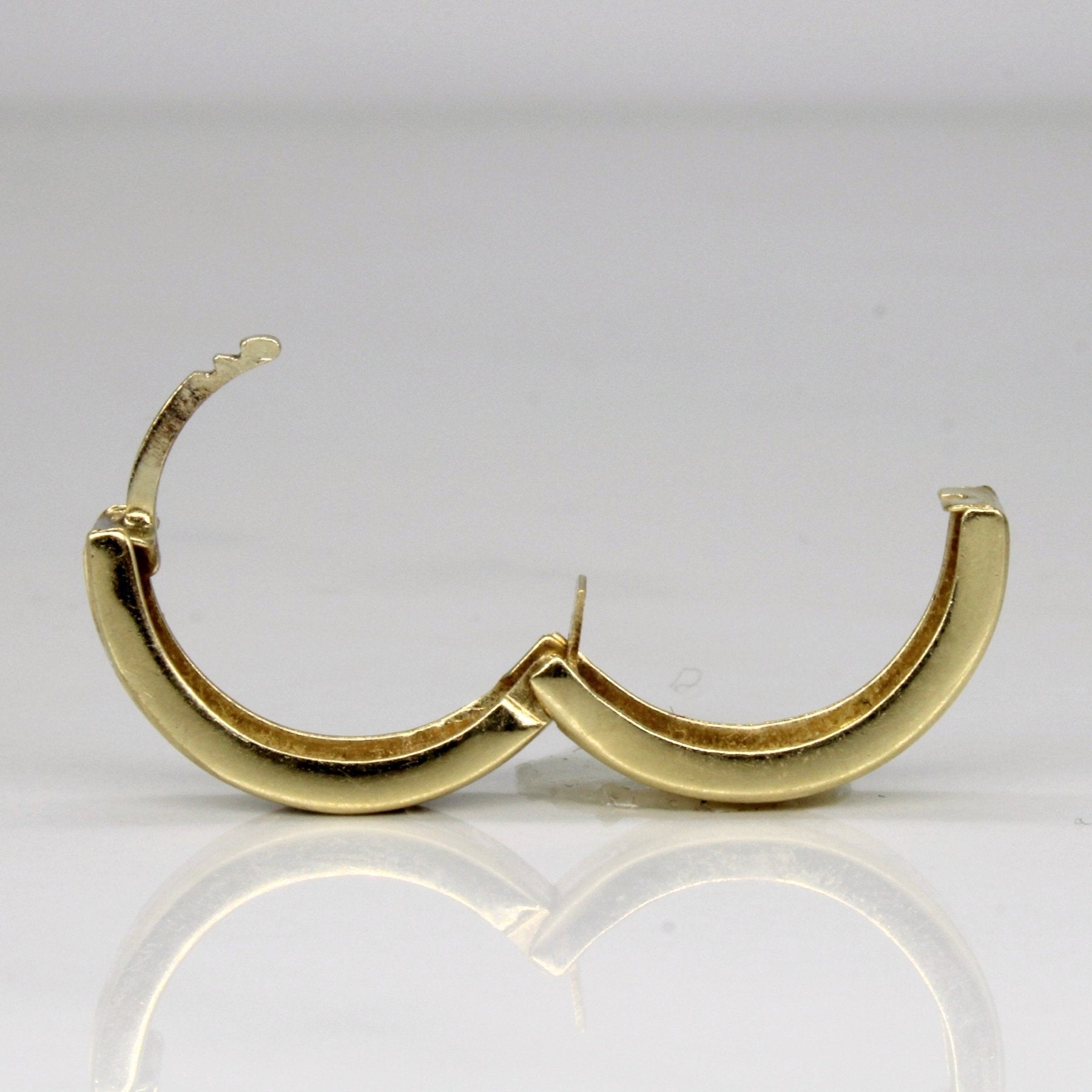 10k Two Tone Gold Hoop Earrings - 100 Ways