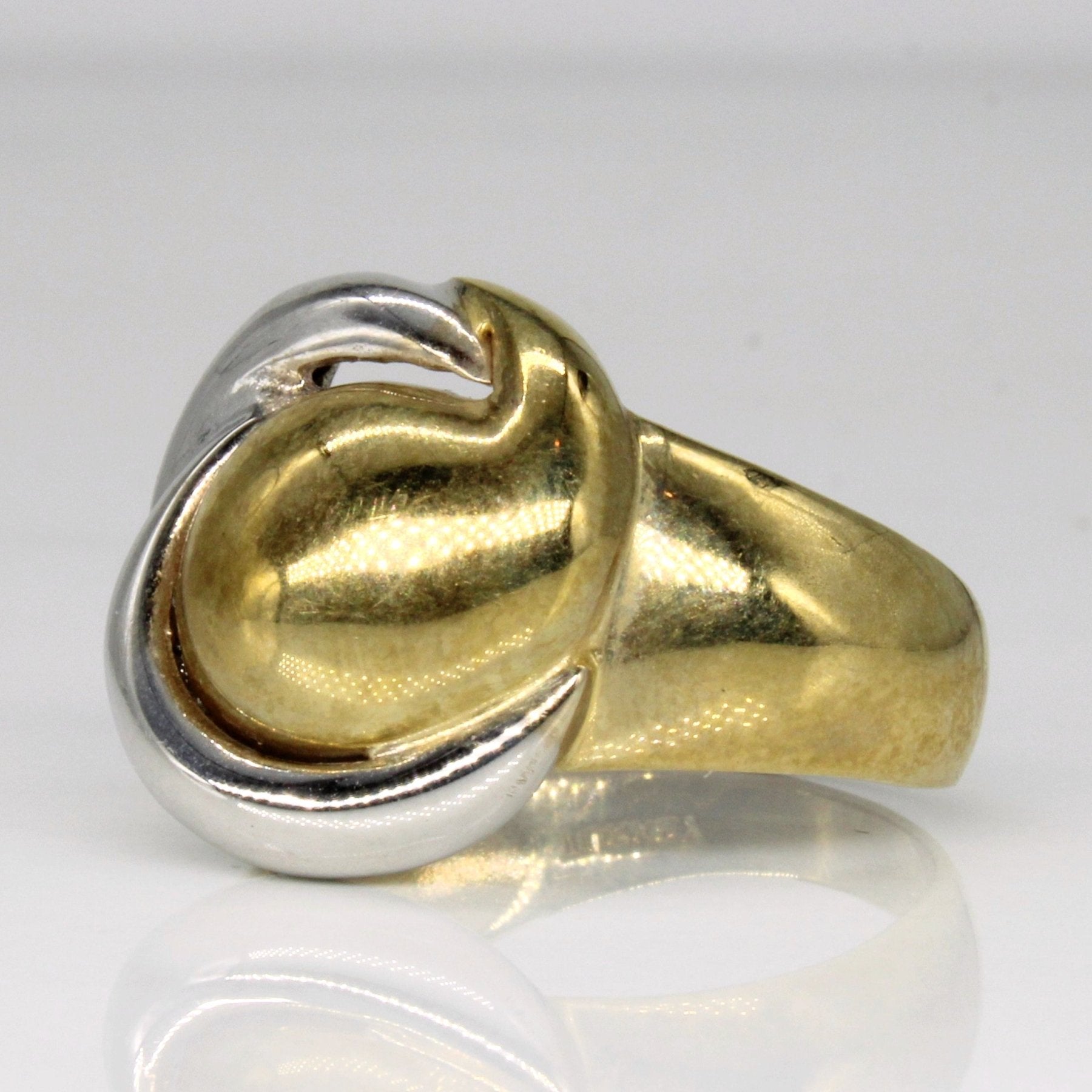 10k Two Tone Gold Knot Ring | SZ 9.5 | - 100 Ways