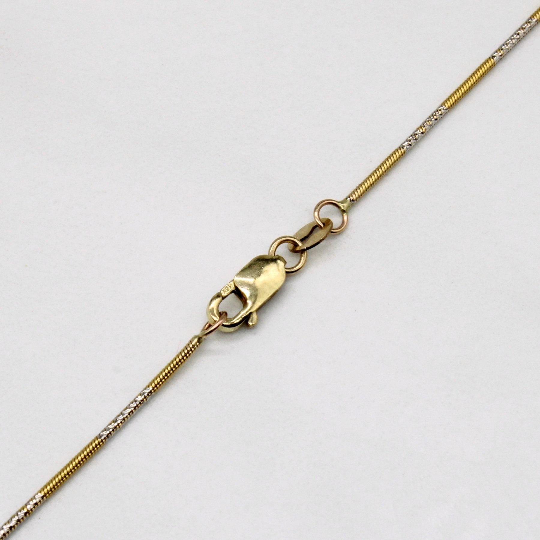 10k Two Tone Gold Necklace | 16" | - 100 Ways