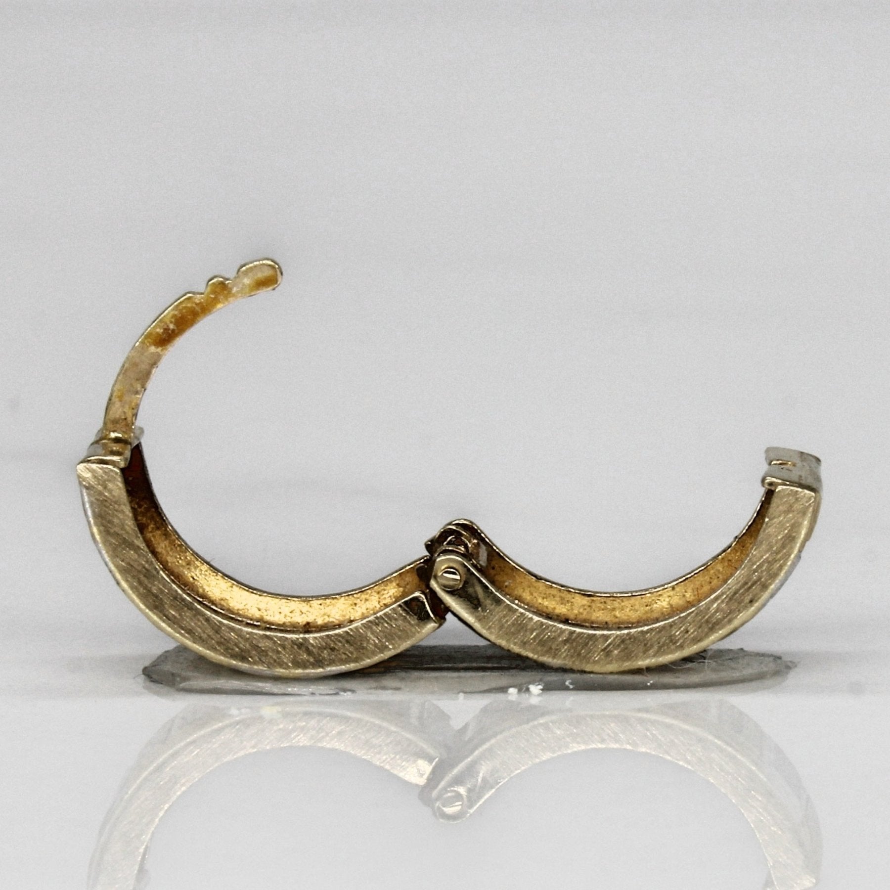 10k Two Tone Hoop Earrings | - 100 Ways