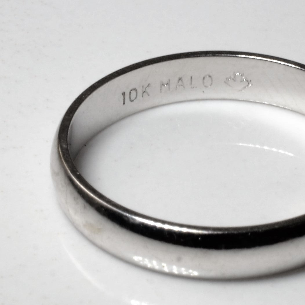 10k White Gold Band | SZ 5.75 | - 100 Ways
