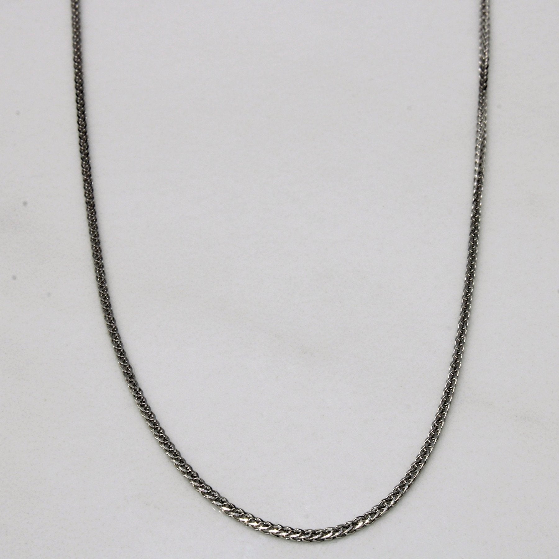 10k White Gold Birdcage Link Chain | 18" | - 100 Ways