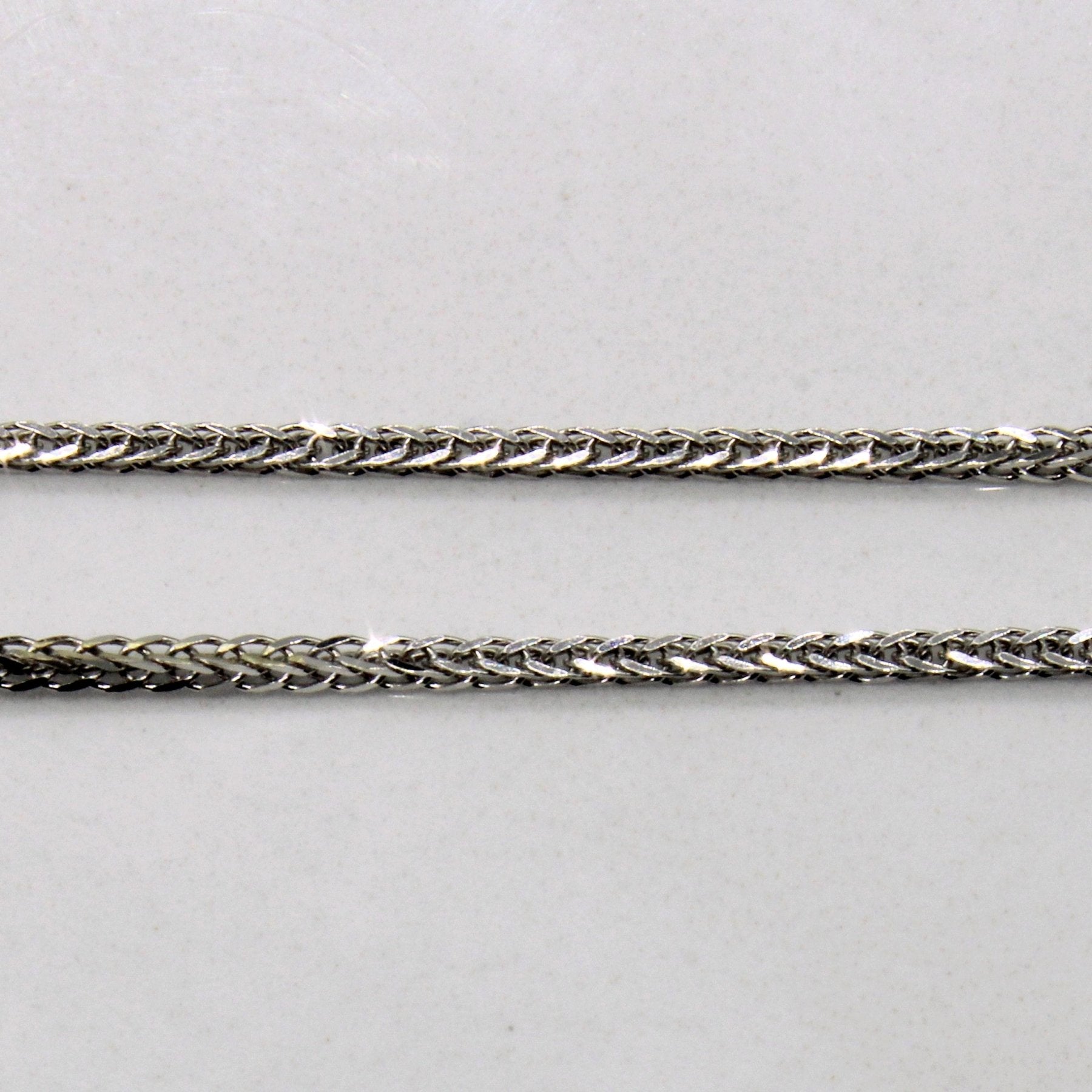 10k White Gold Birdcage Link Chain | 18" | - 100 Ways