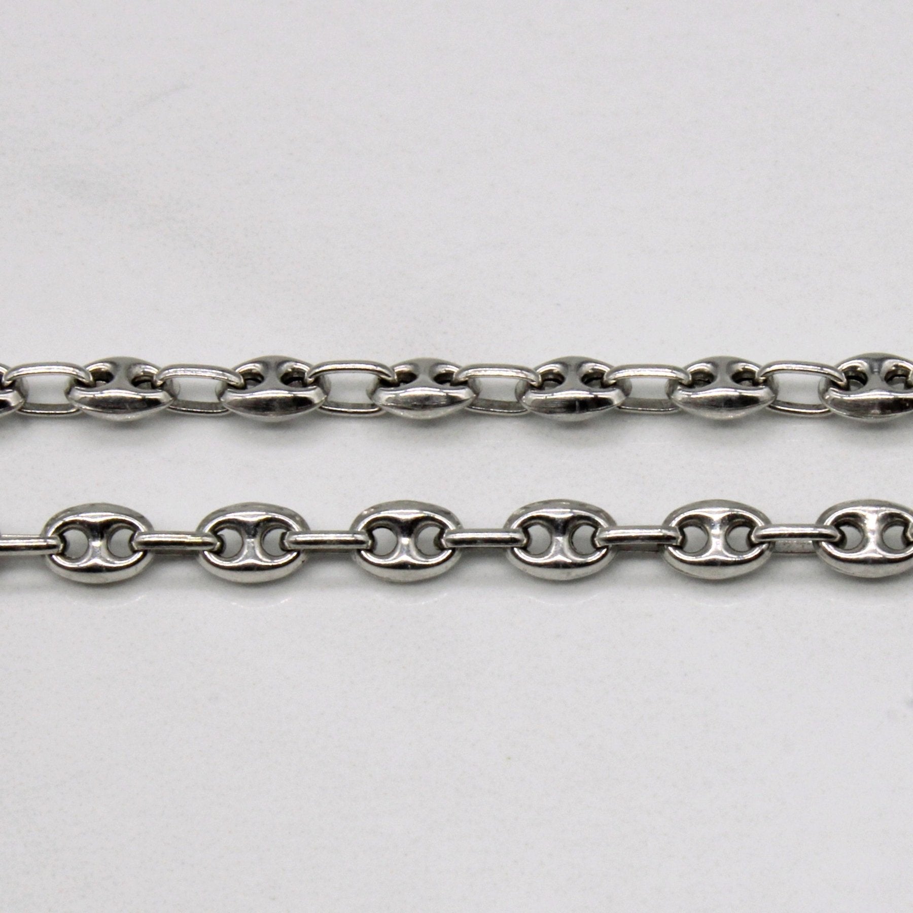 10k White Gold Chain | 18" | - 100 Ways