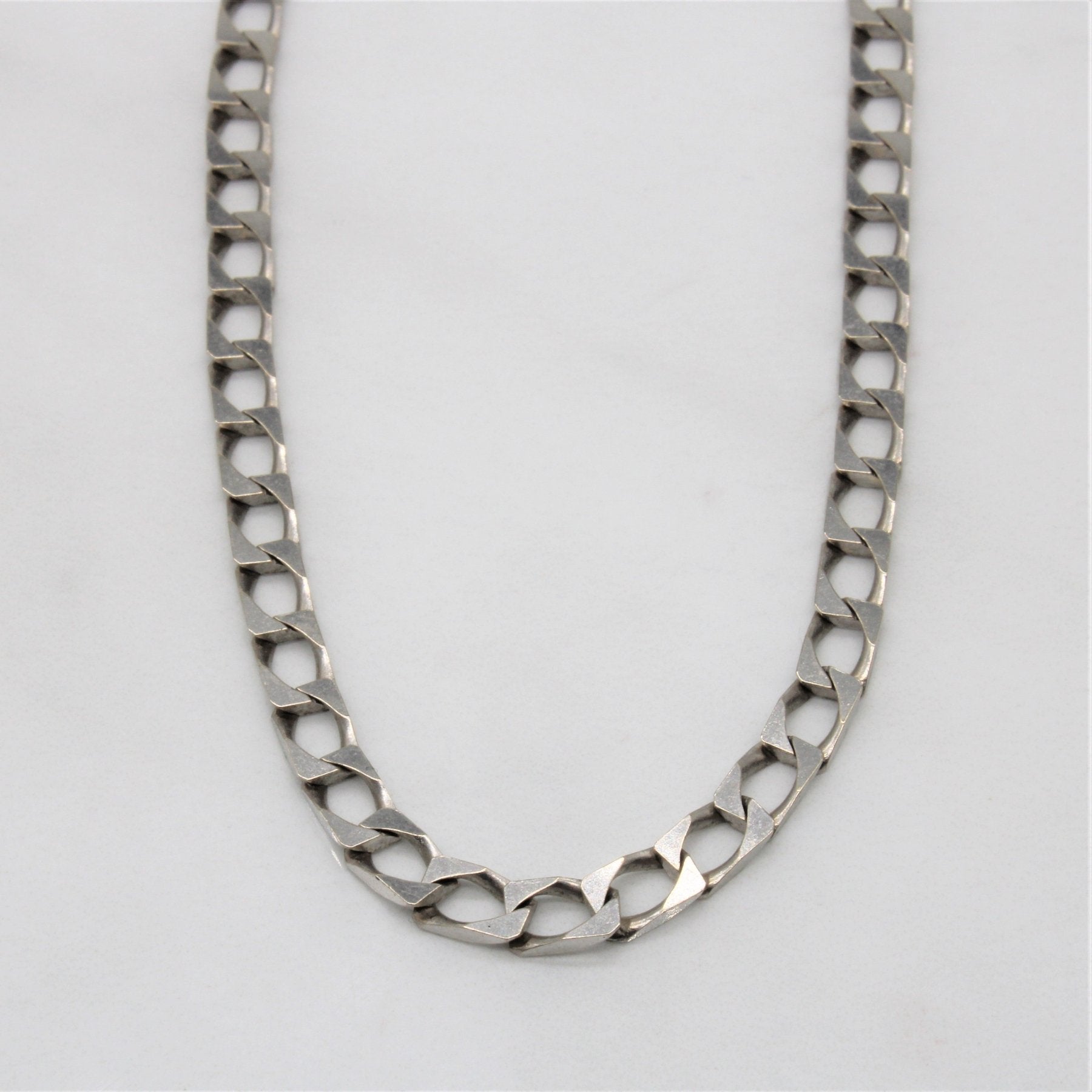 10k White Gold Cuban Chain | 22" | - 100 Ways