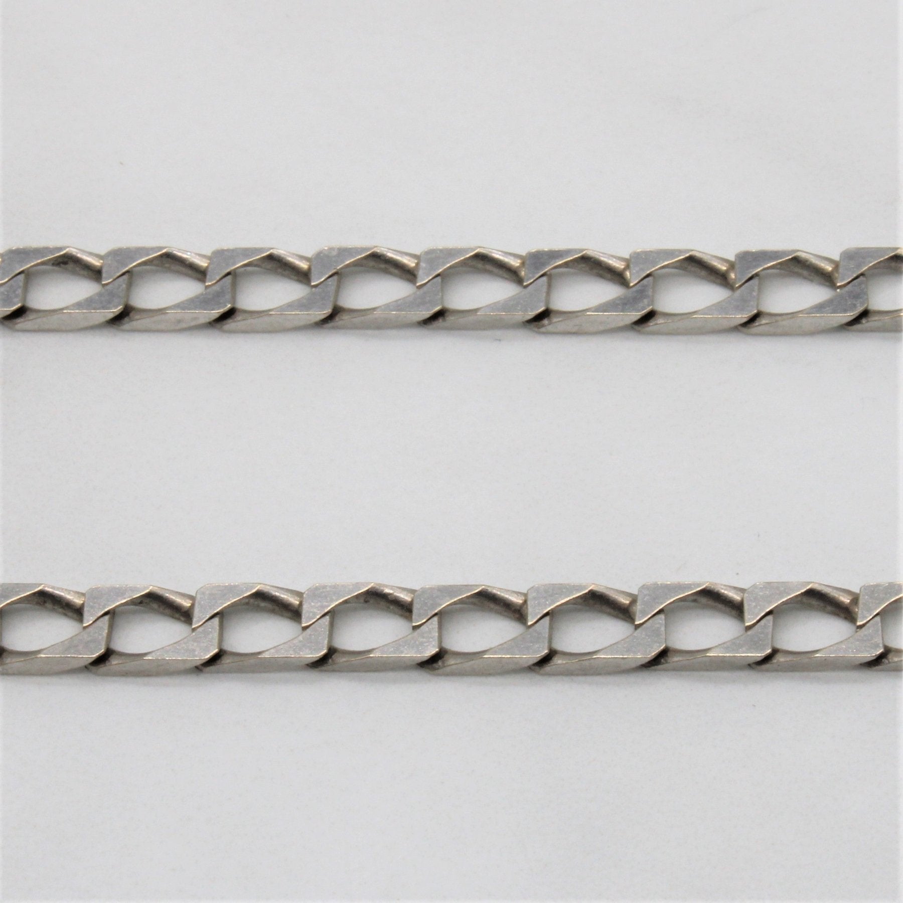 10k White Gold Cuban Chain | 22" | - 100 Ways