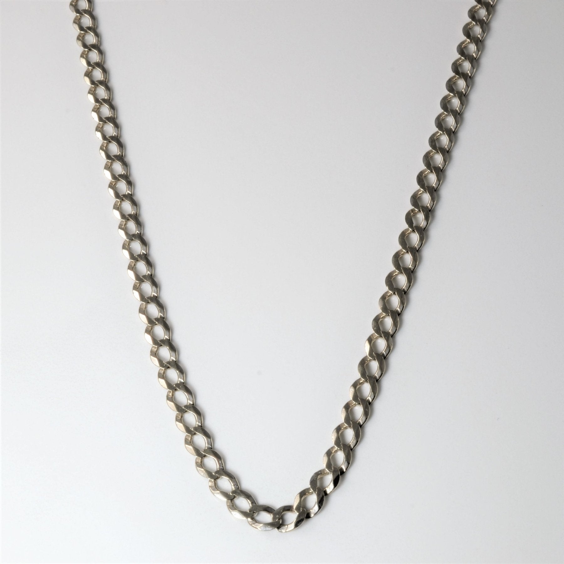 10k White Gold Cuban Chain | 26" | - 100 Ways