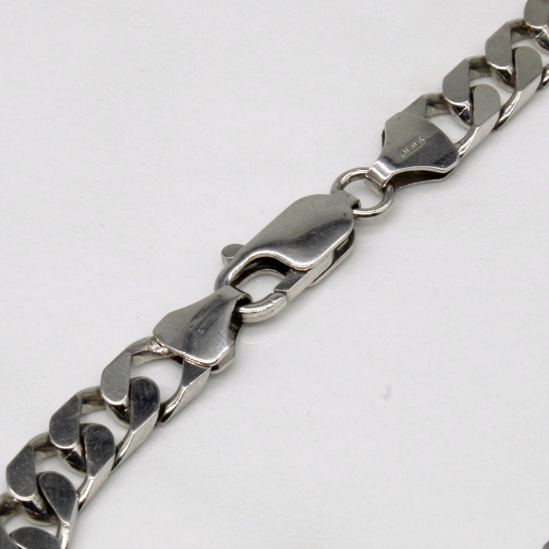 10k White Gold Cuban Link Bracelet | 9" | - 100 Ways