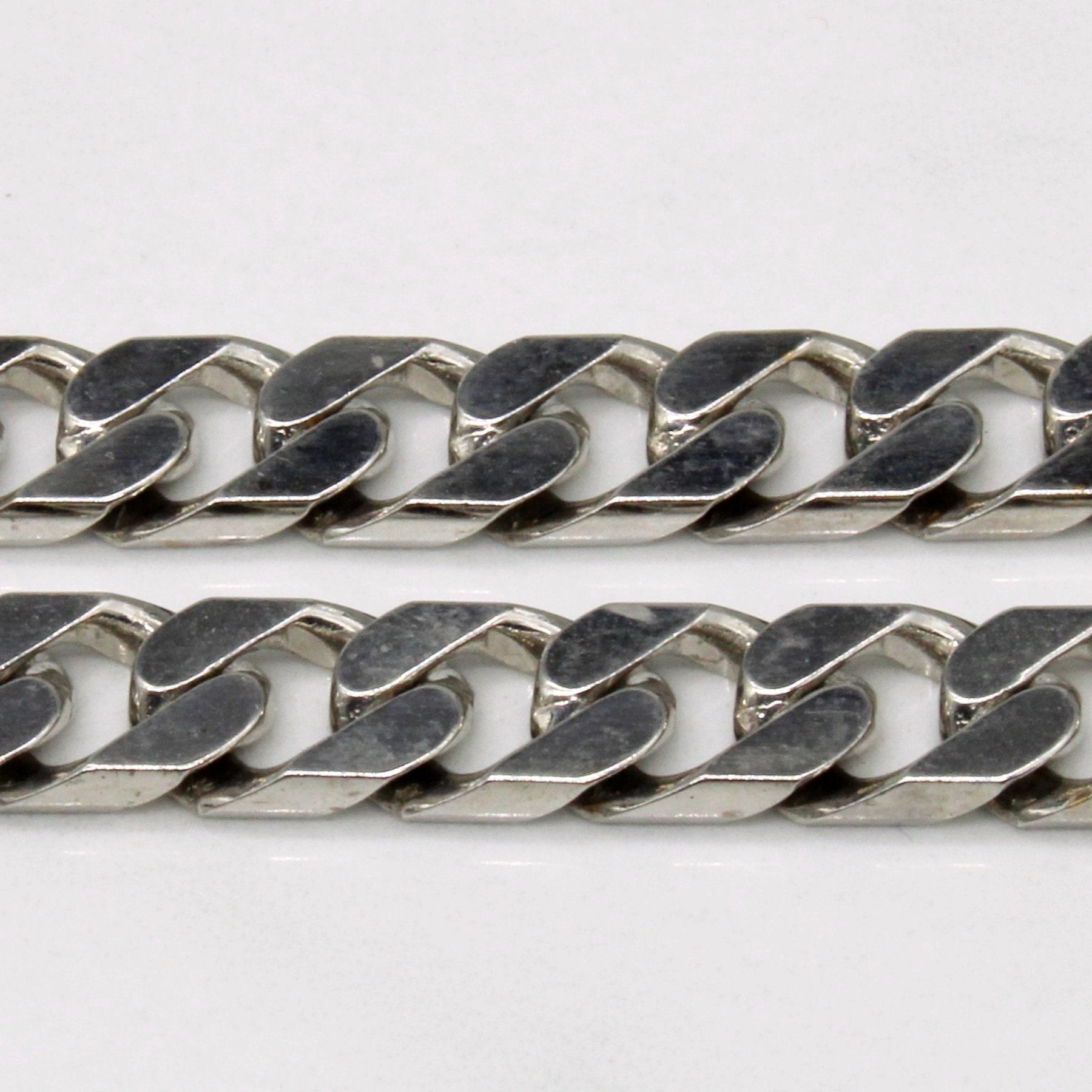 10k White Gold Cuban Link Bracelet | 9" | - 100 Ways