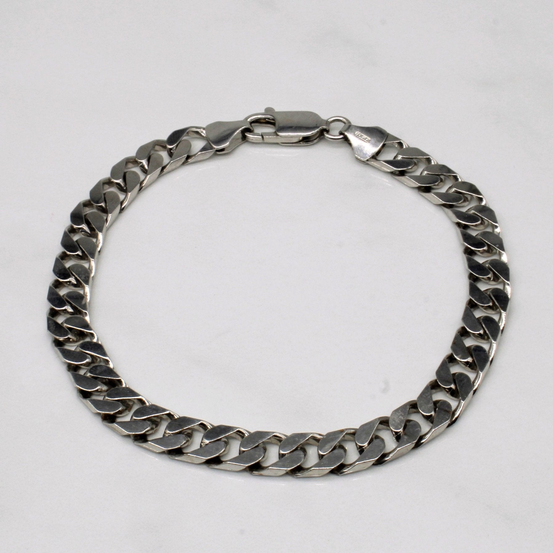 10k White Gold Cuban Link Bracelet | 9" | - 100 Ways
