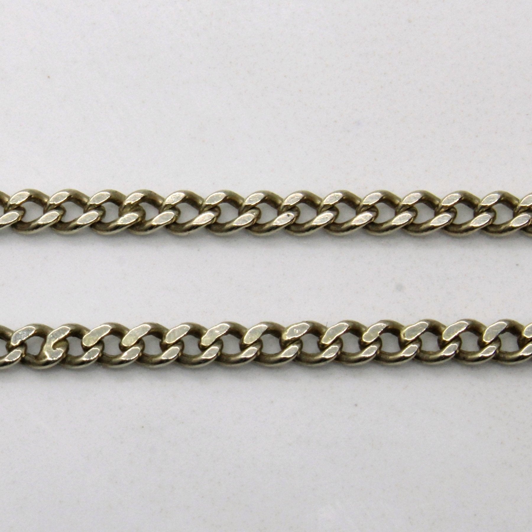 10k White Gold Curb Chain | 24" | - 100 Ways