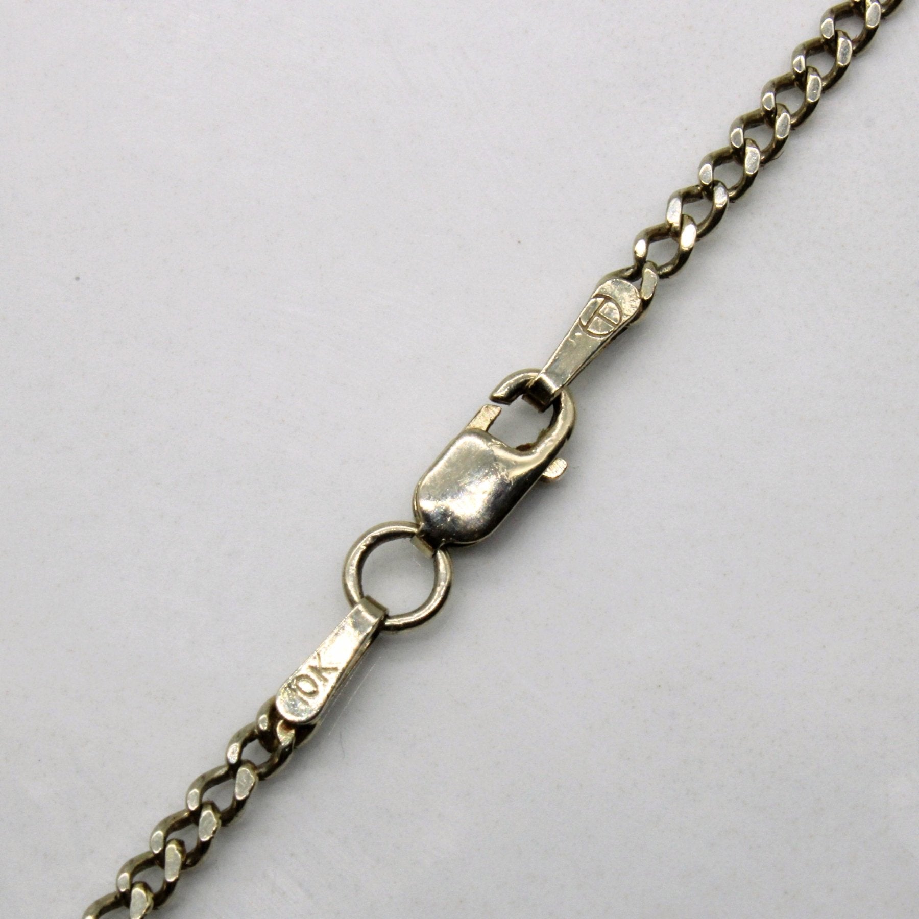 10k White Gold Curb Chain | 24" | - 100 Ways