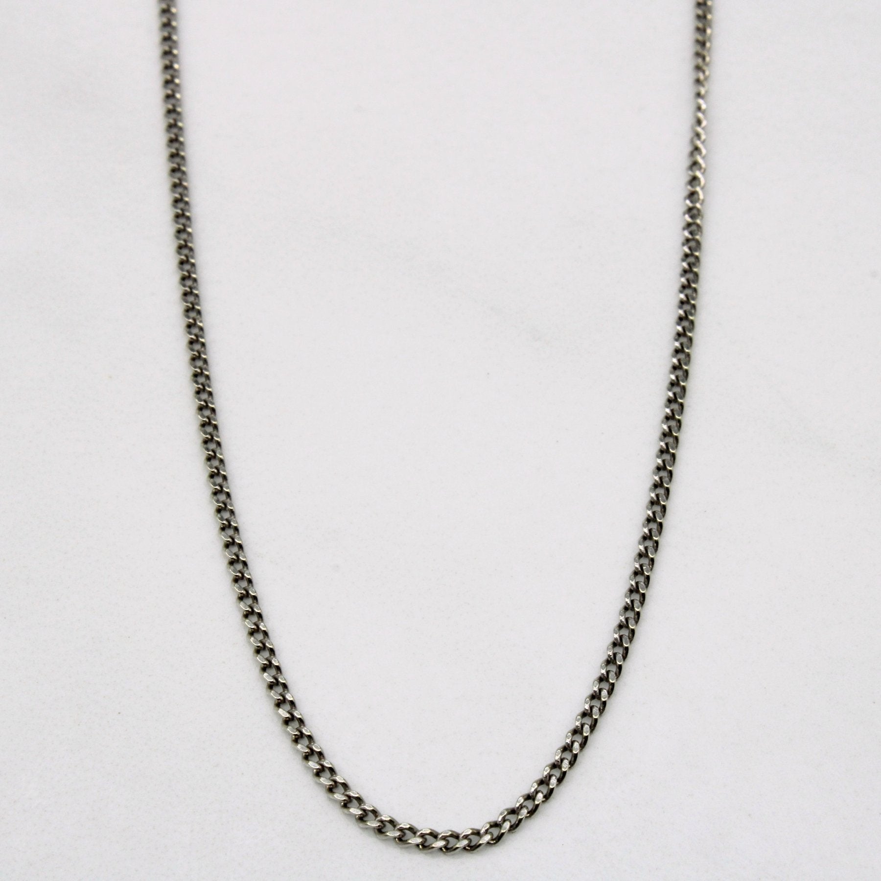 10k White Gold Curb Link Chain | 23" | - 100 Ways