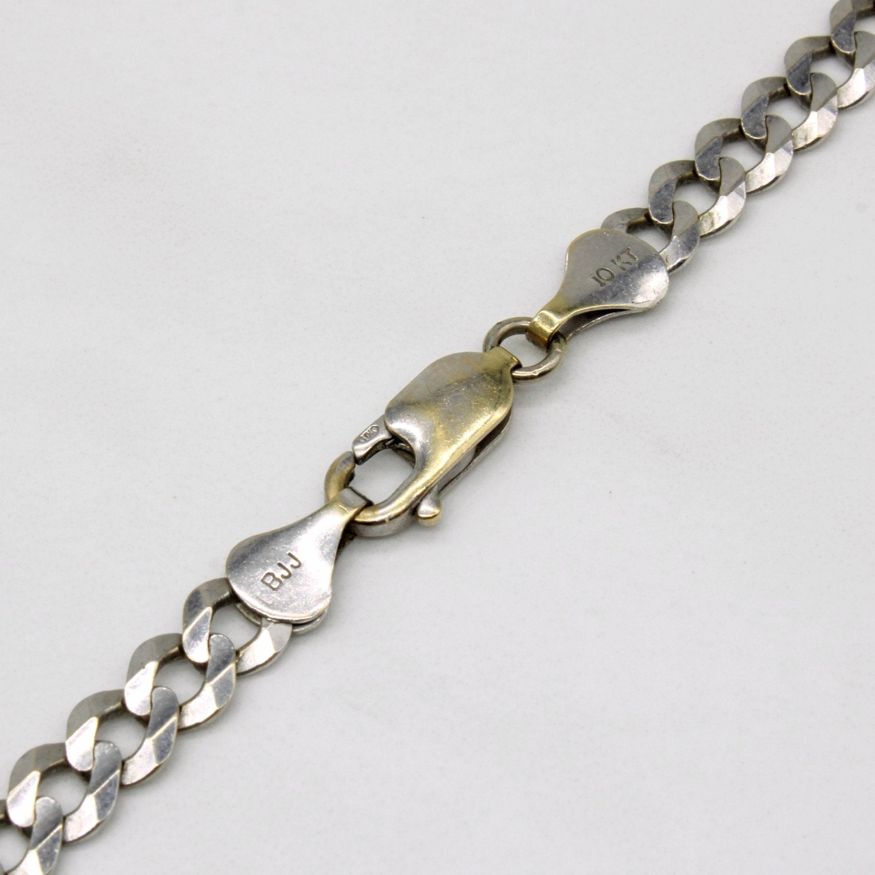 10k White Gold Curb Link Chain | 24" | - 100 Ways