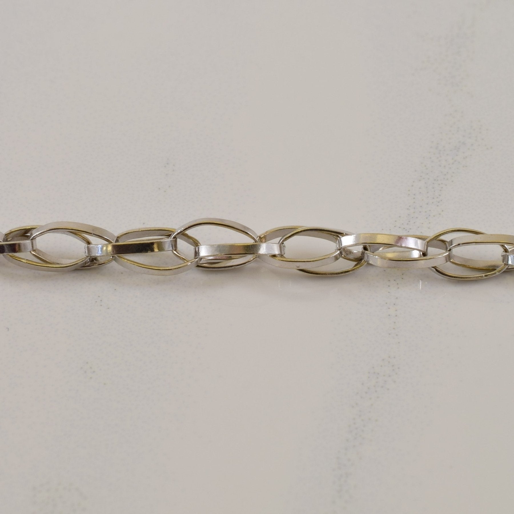 10k White Gold Double Link Chain | 18.25" | - 100 Ways