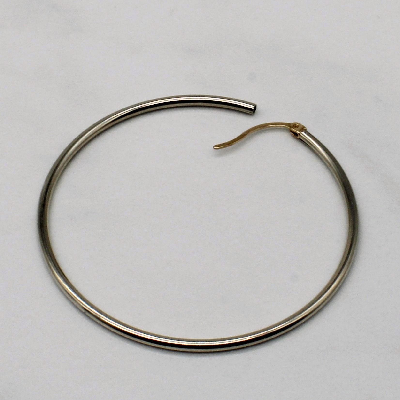 10k White Gold Hoop Earrings - 100 Ways