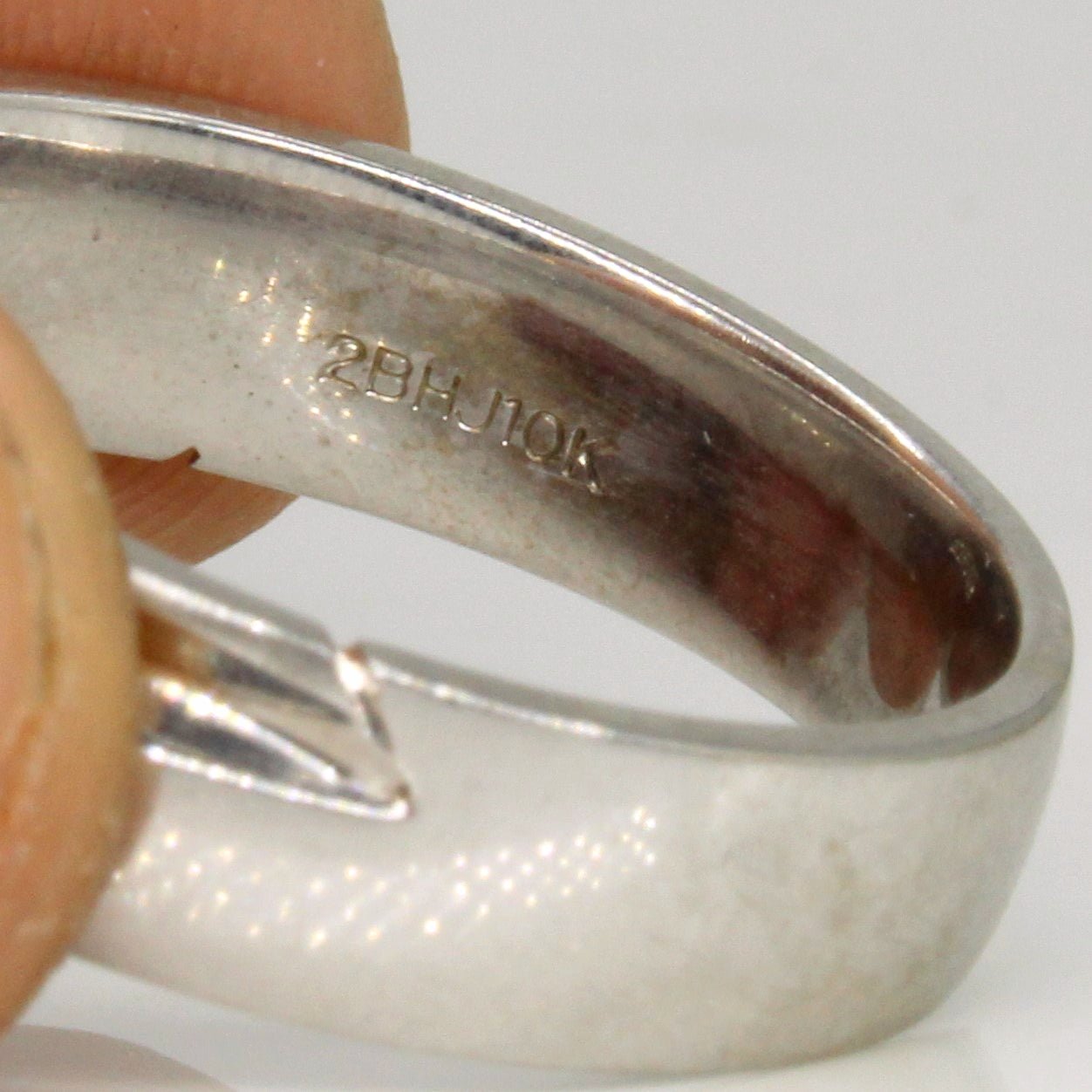10k White Gold Ring | SZ 10.5 | - 100 Ways