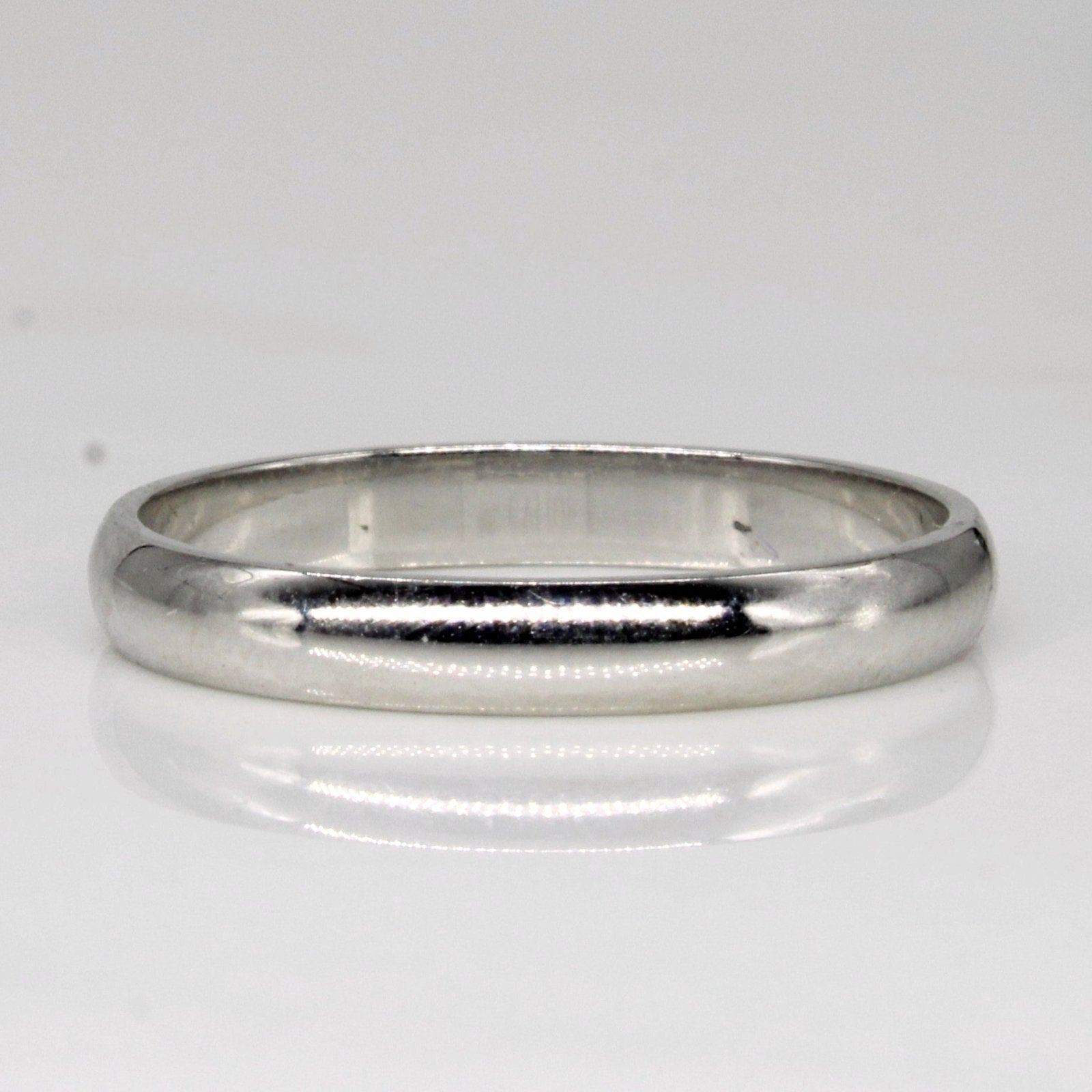 10k White Gold Wedding Band | SZ 8.75 | - 100 Ways