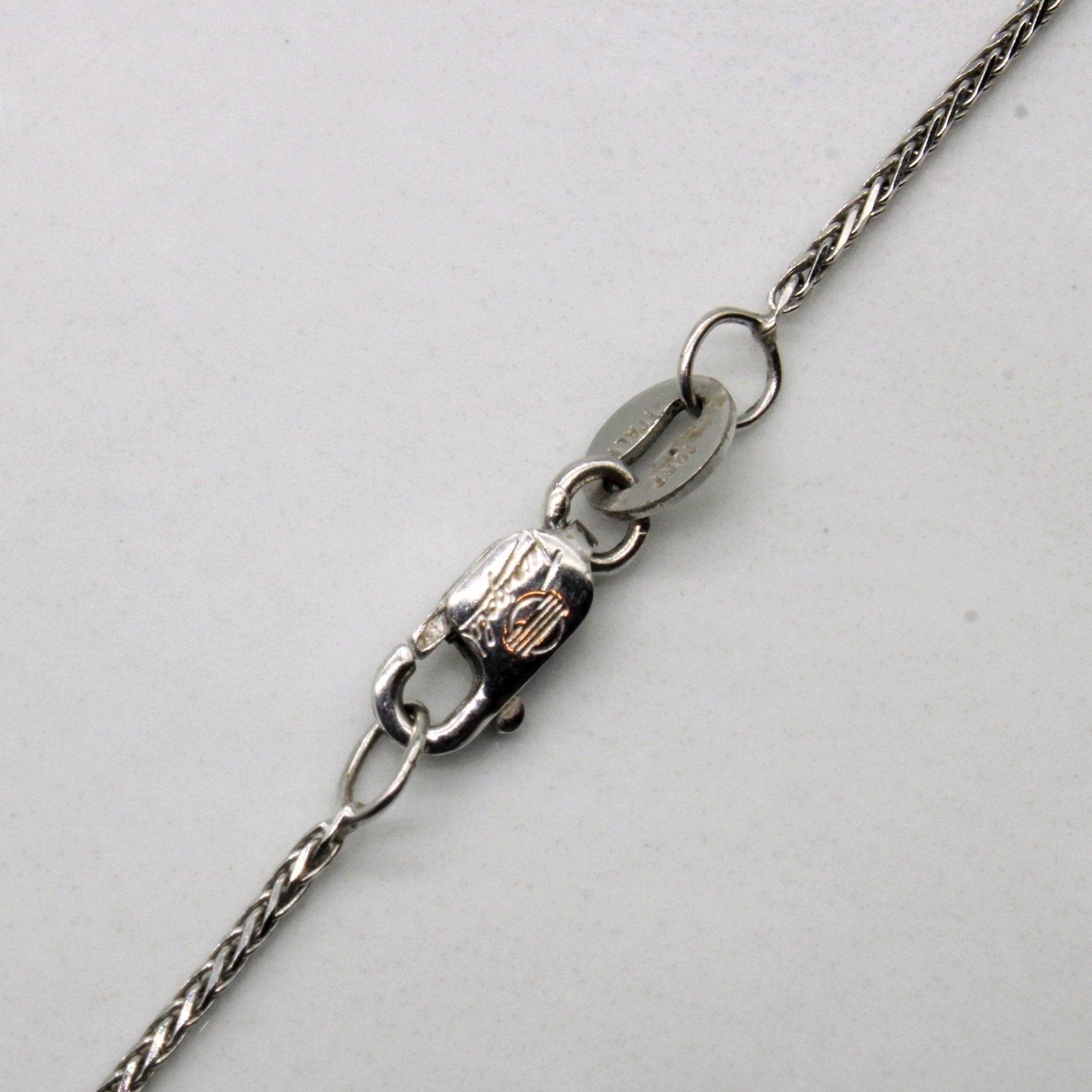 10k White Gold Wheat Chain | 18" | - 100 Ways