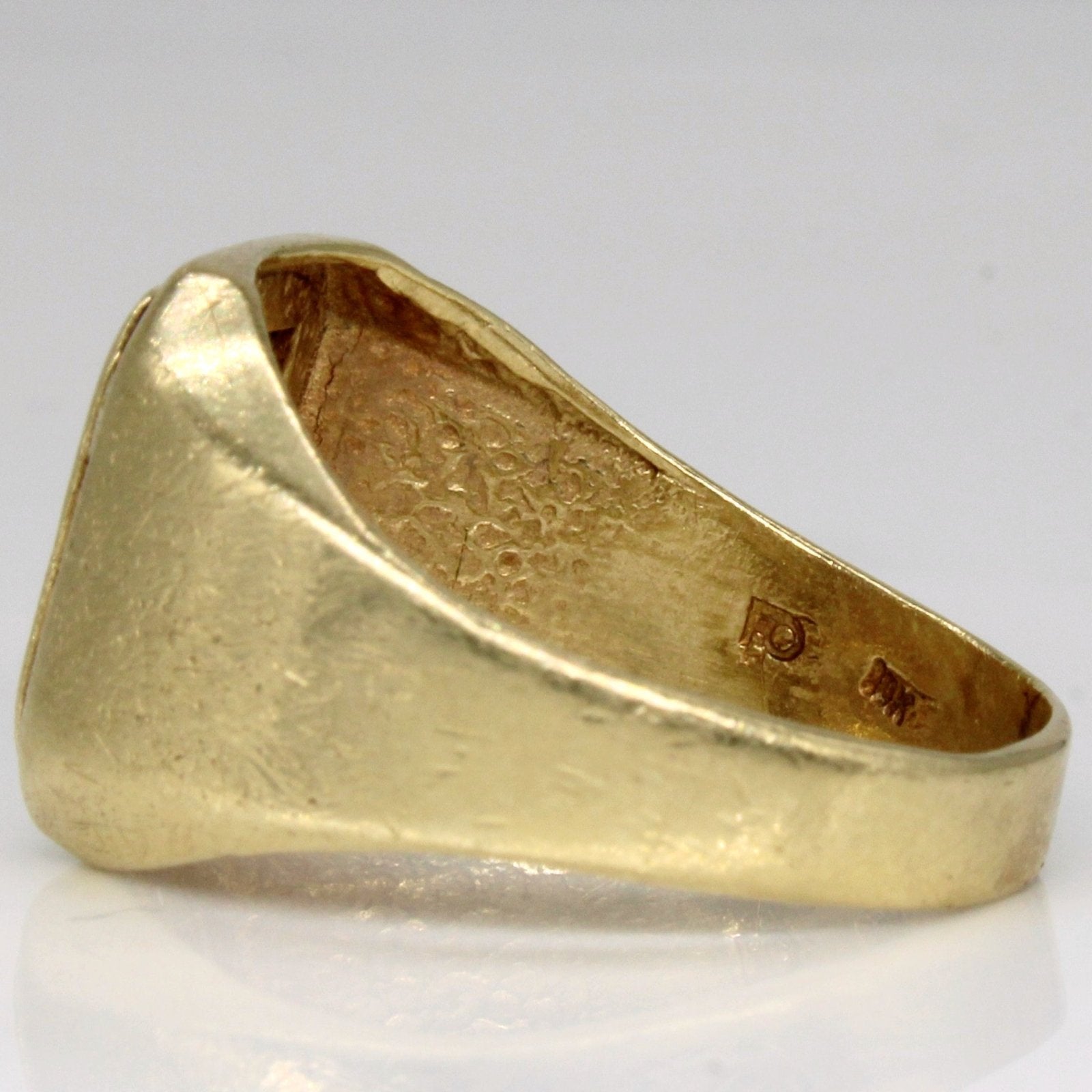 10k Yellow Gold 'A' Initial Ring | SZ 11.75 | - 100 Ways