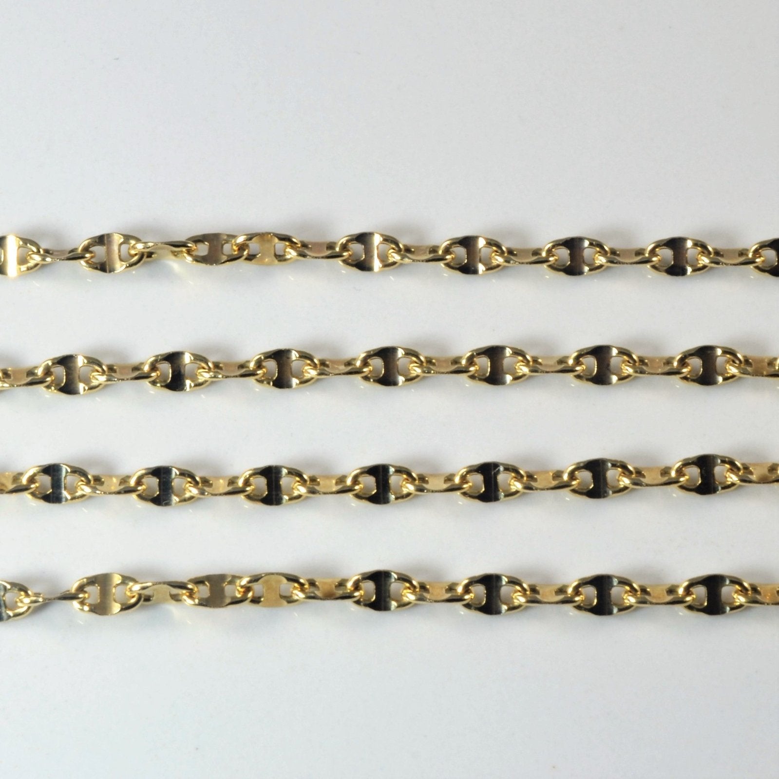 10k Yellow Gold Anchor Chain | 20" | - 100 Ways