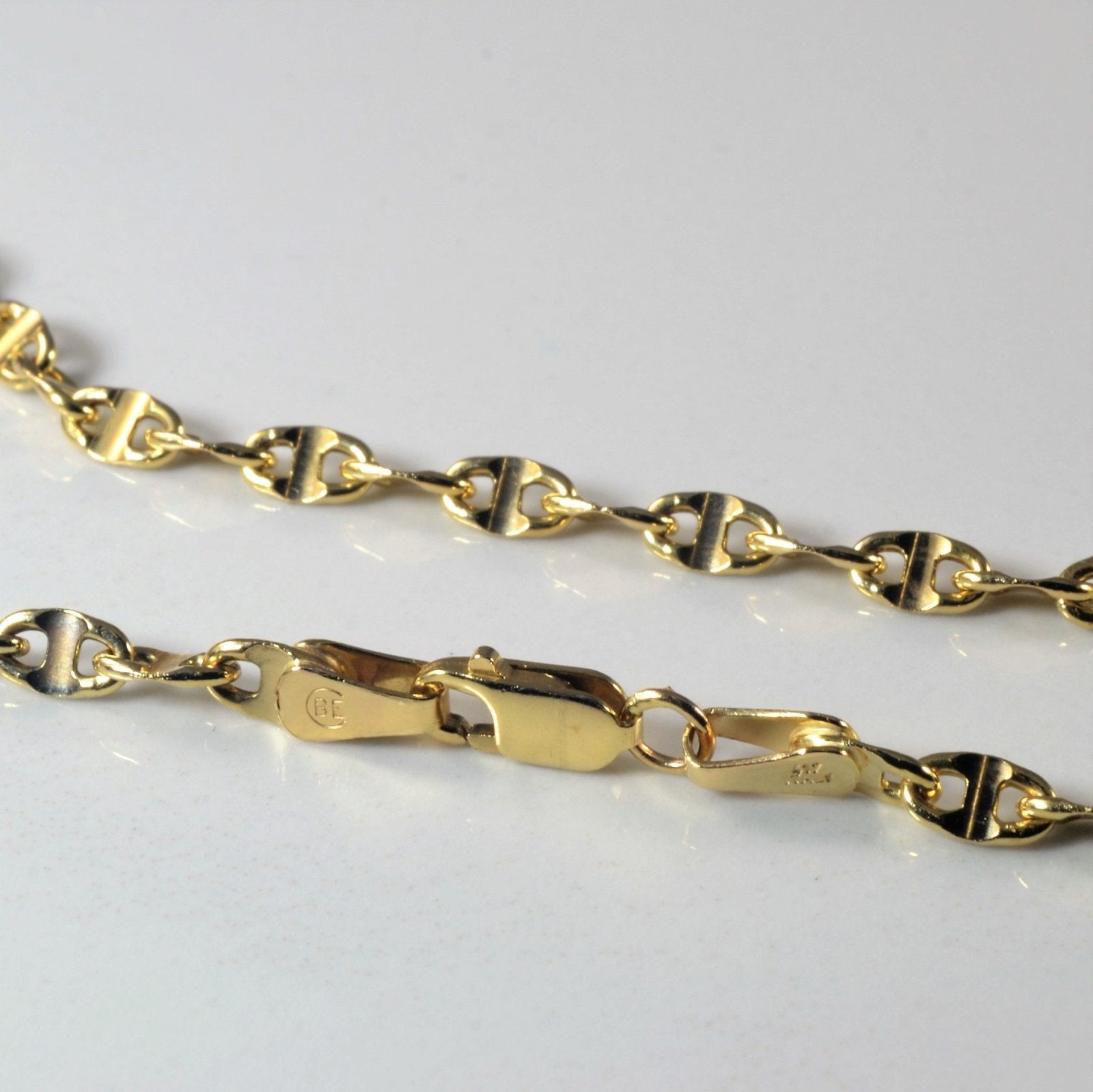 10k Yellow Gold Anchor Chain | 20" | - 100 Ways