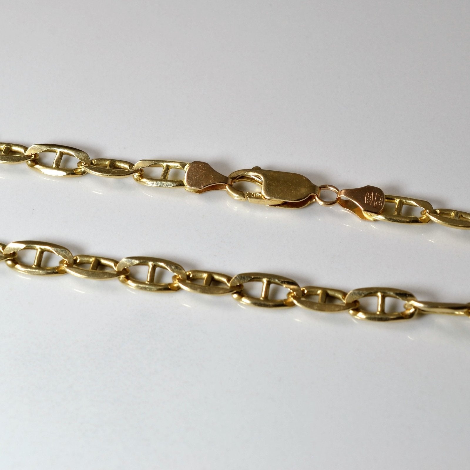 10k Yellow Gold Anchor Chain | 24" | - 100 Ways