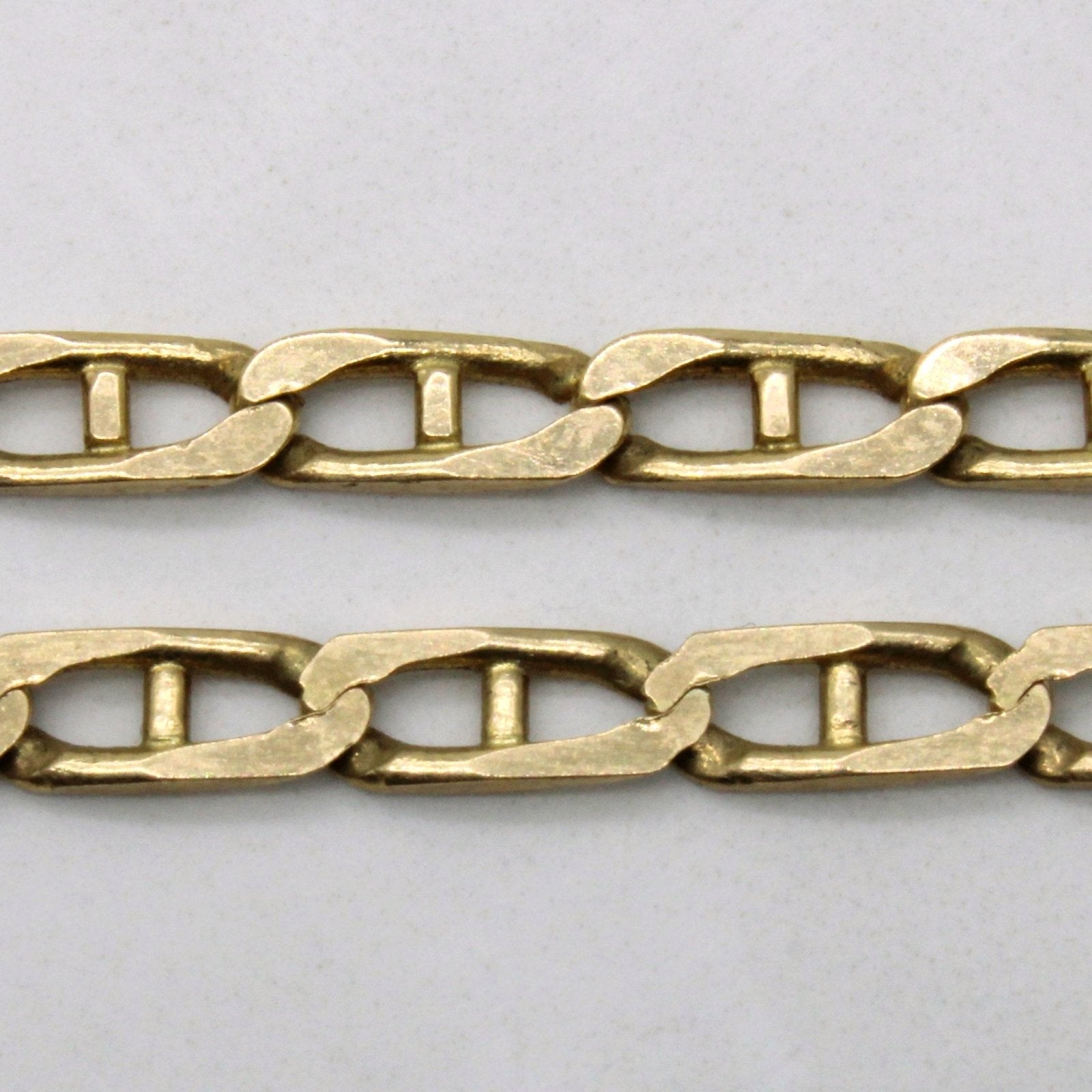 10k Yellow Gold Anchor Link Chain | 20" | - 100 Ways