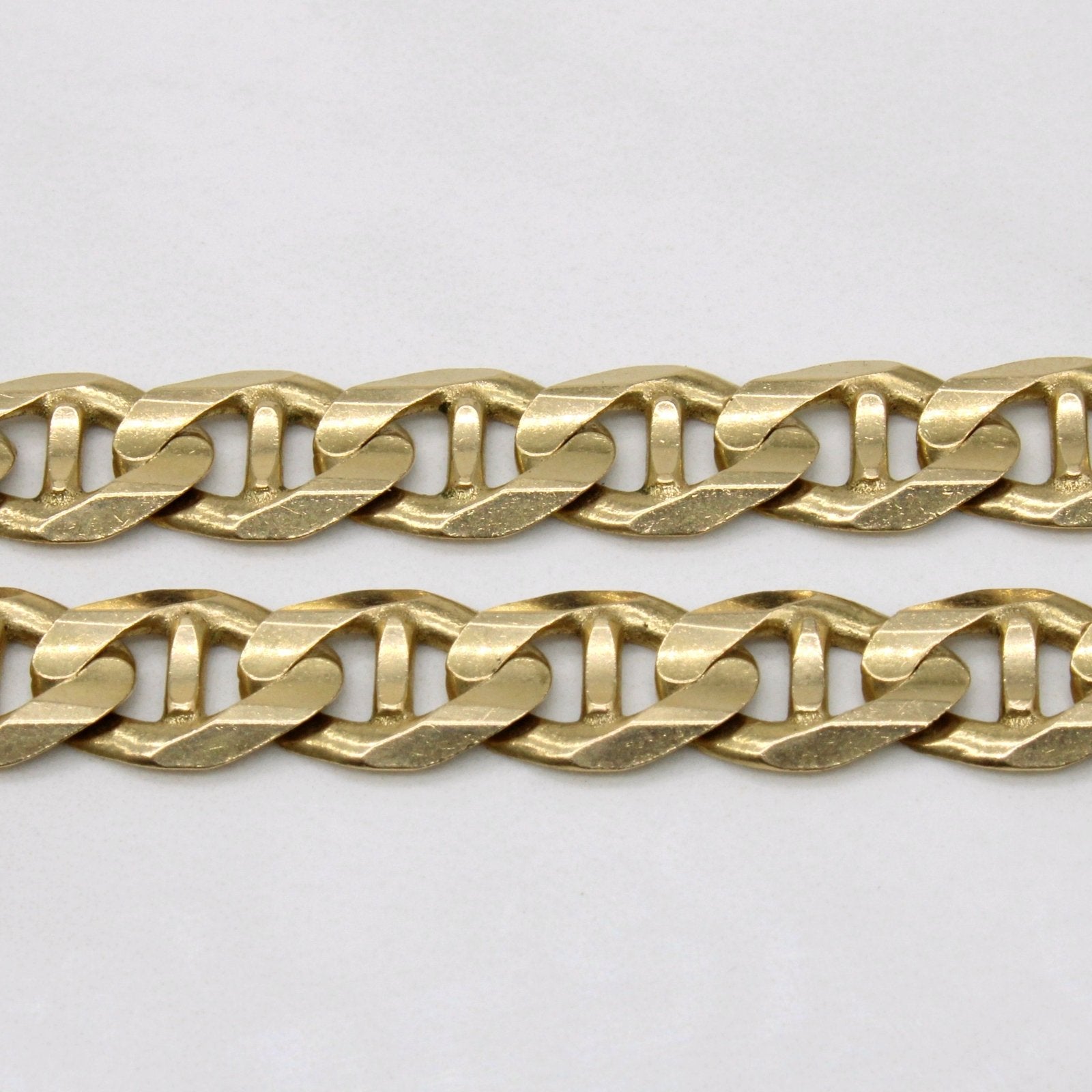 10k Yellow Gold Anchor Link Chain | 25" | - 100 Ways
