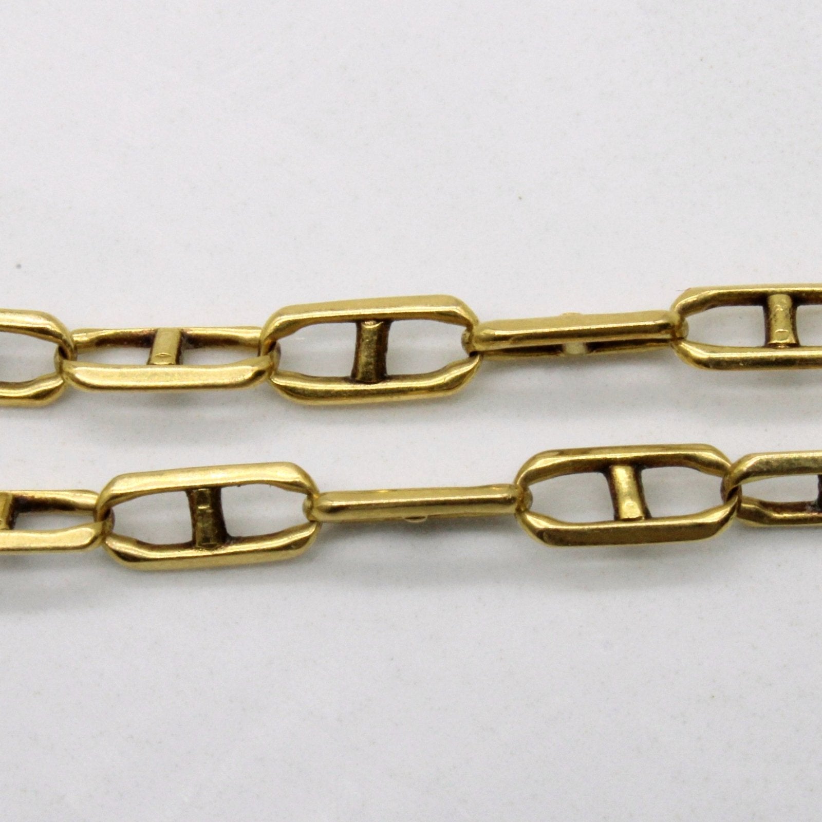 10k Yellow Gold Anchor Link Chain | 28" | - 100 Ways