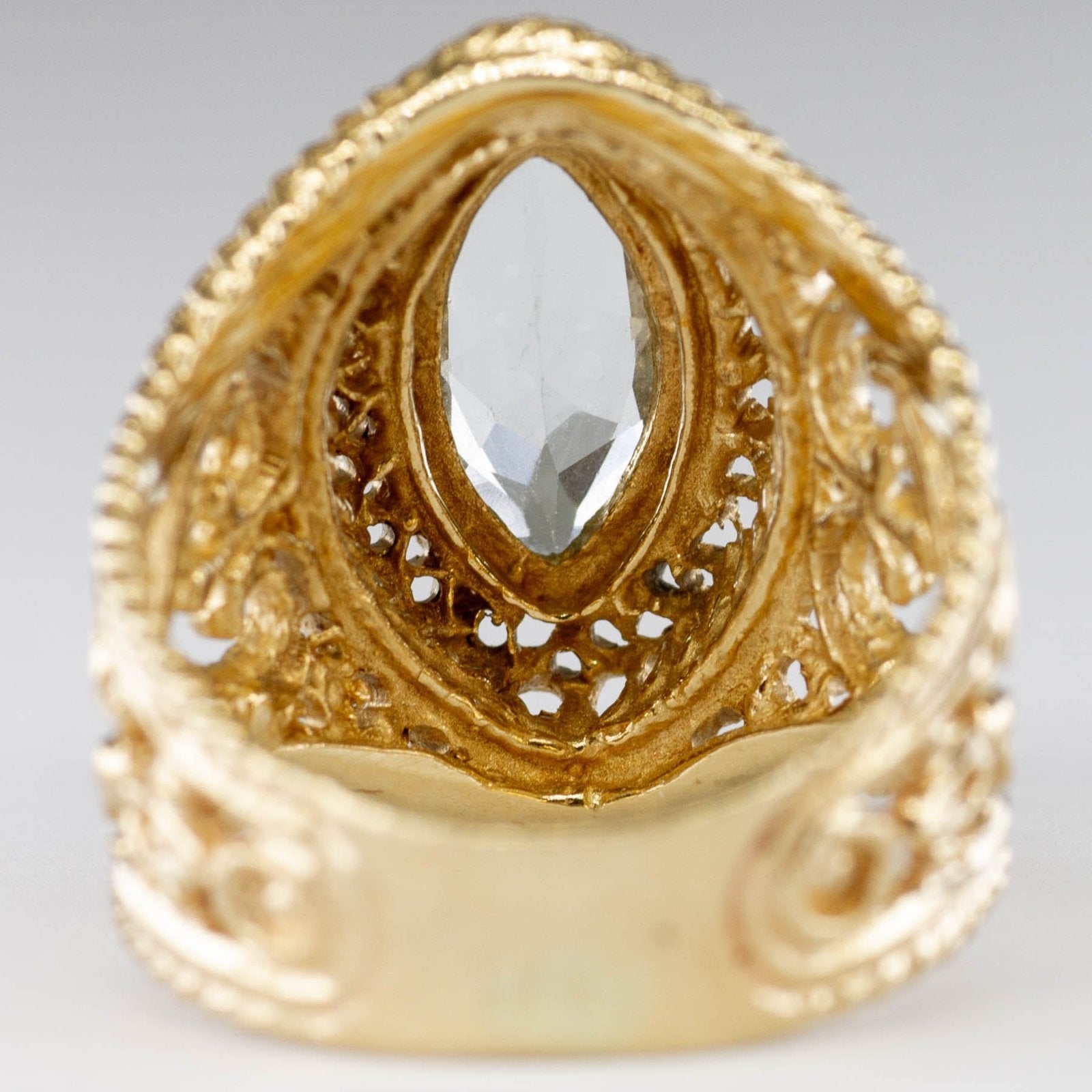 10k Yellow Gold Aquamarine Ring | 1.00ct | SZ 5.5 - 100 Ways