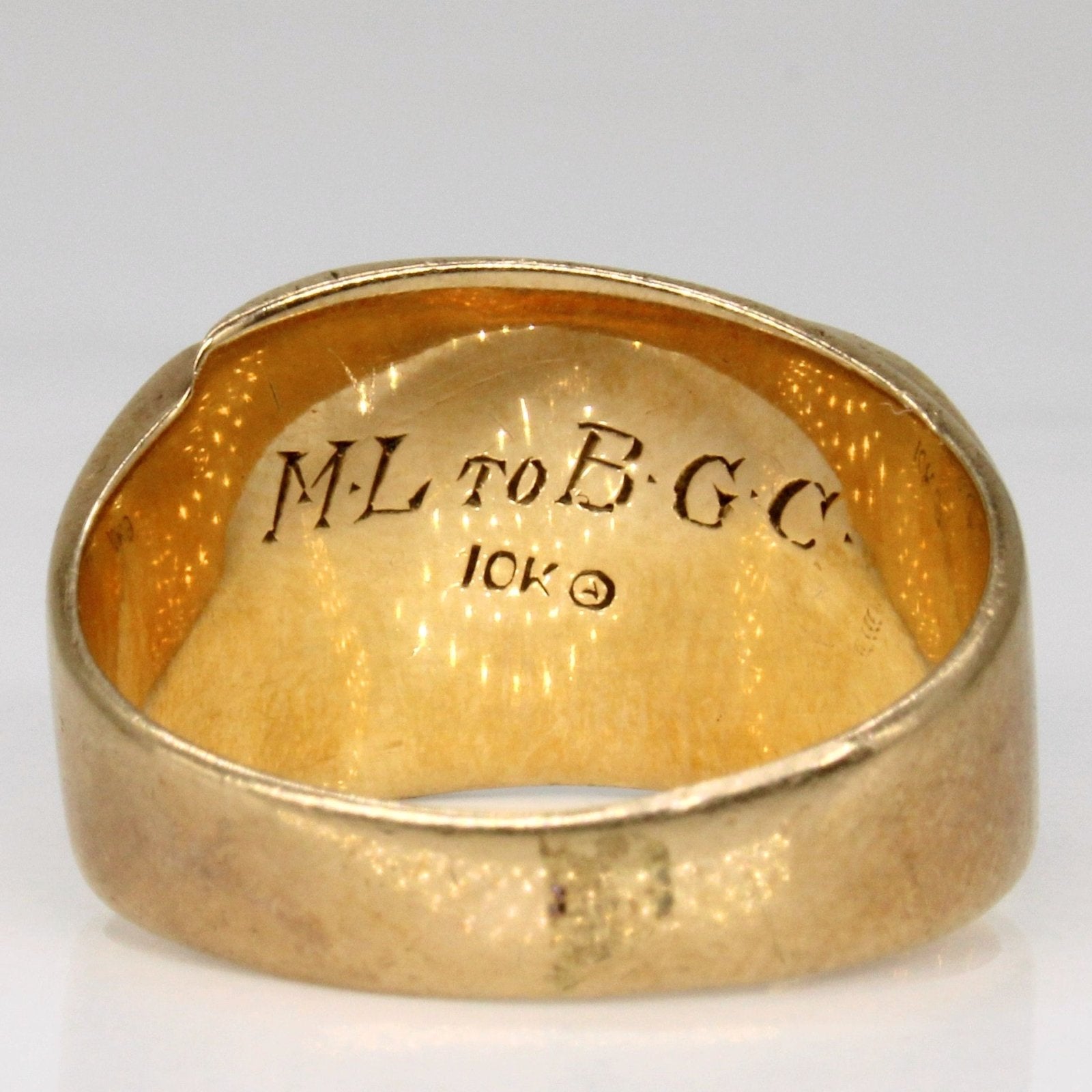 10k Yellow Gold 'B.C.G.' Initial Ring | SZ 7 | - 100 Ways