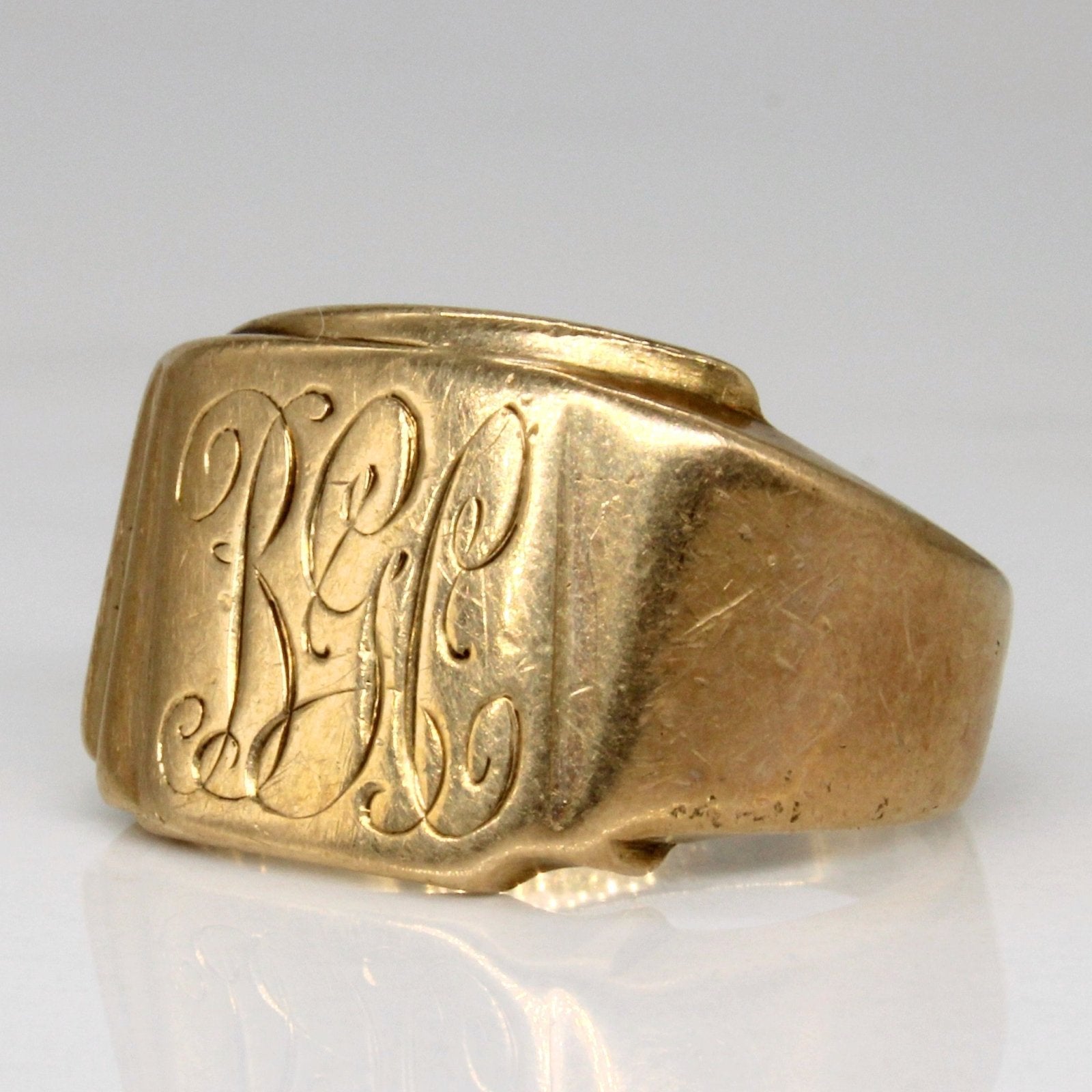 10k Yellow Gold 'B.C.G.' Initial Ring | SZ 7 | - 100 Ways