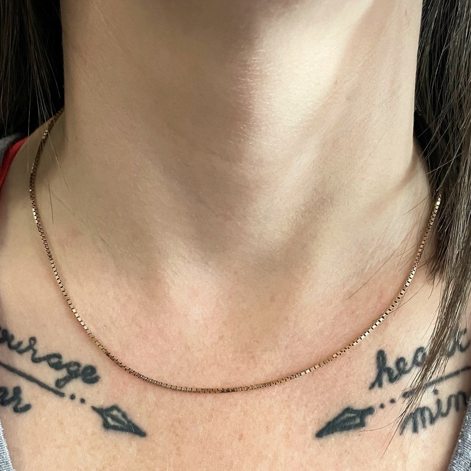 10k Yellow Gold Box Chain | 18"| - 100 Ways