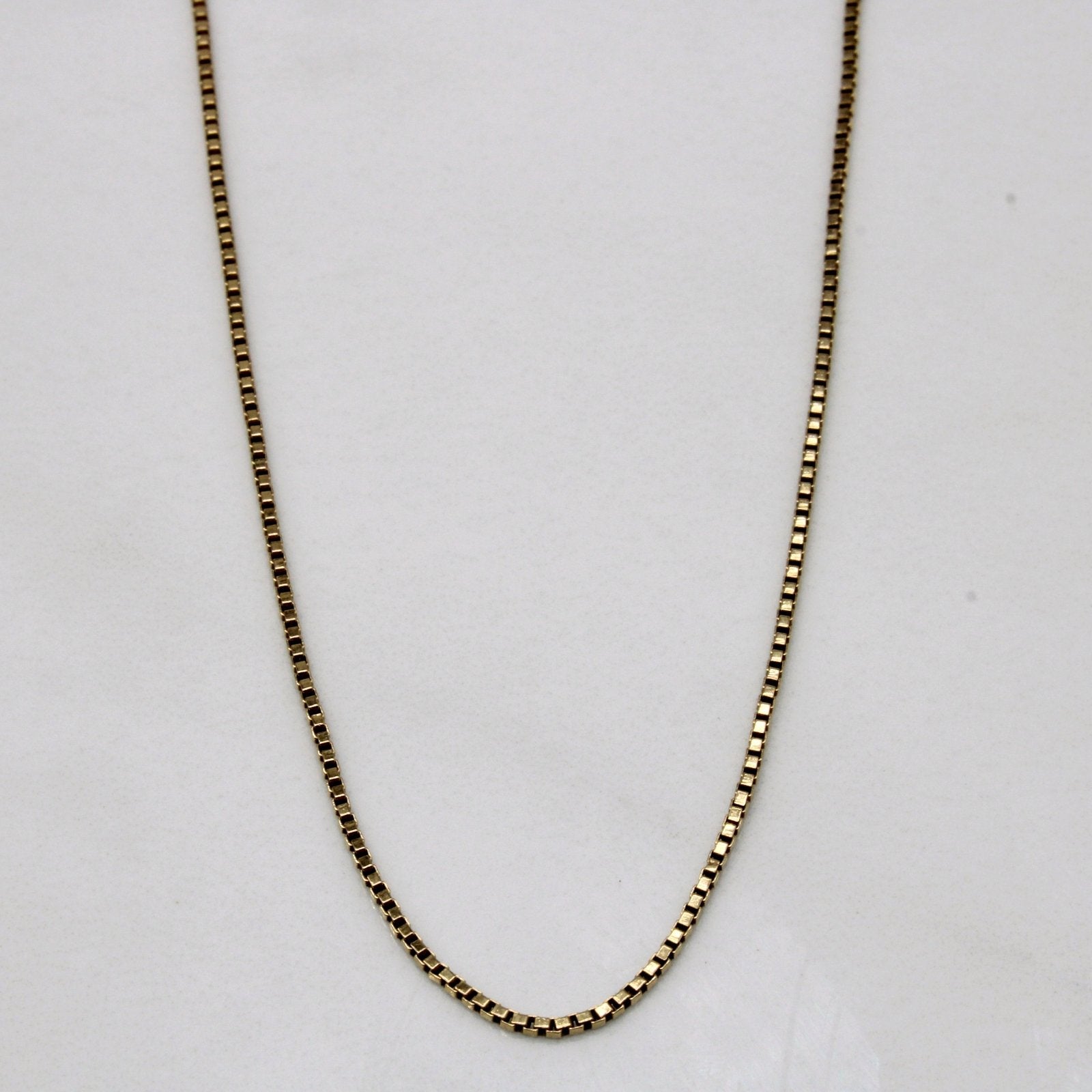 10k Yellow Gold Box Chain | 18" | - 100 Ways