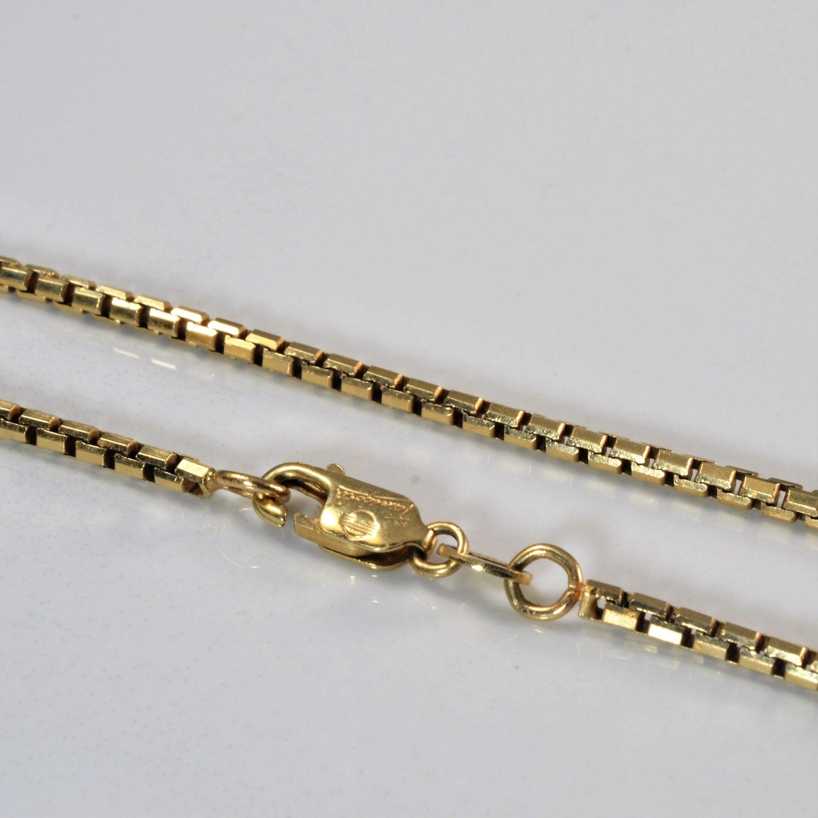 10k Yellow Gold Box Chain | 18" | - 100 Ways
