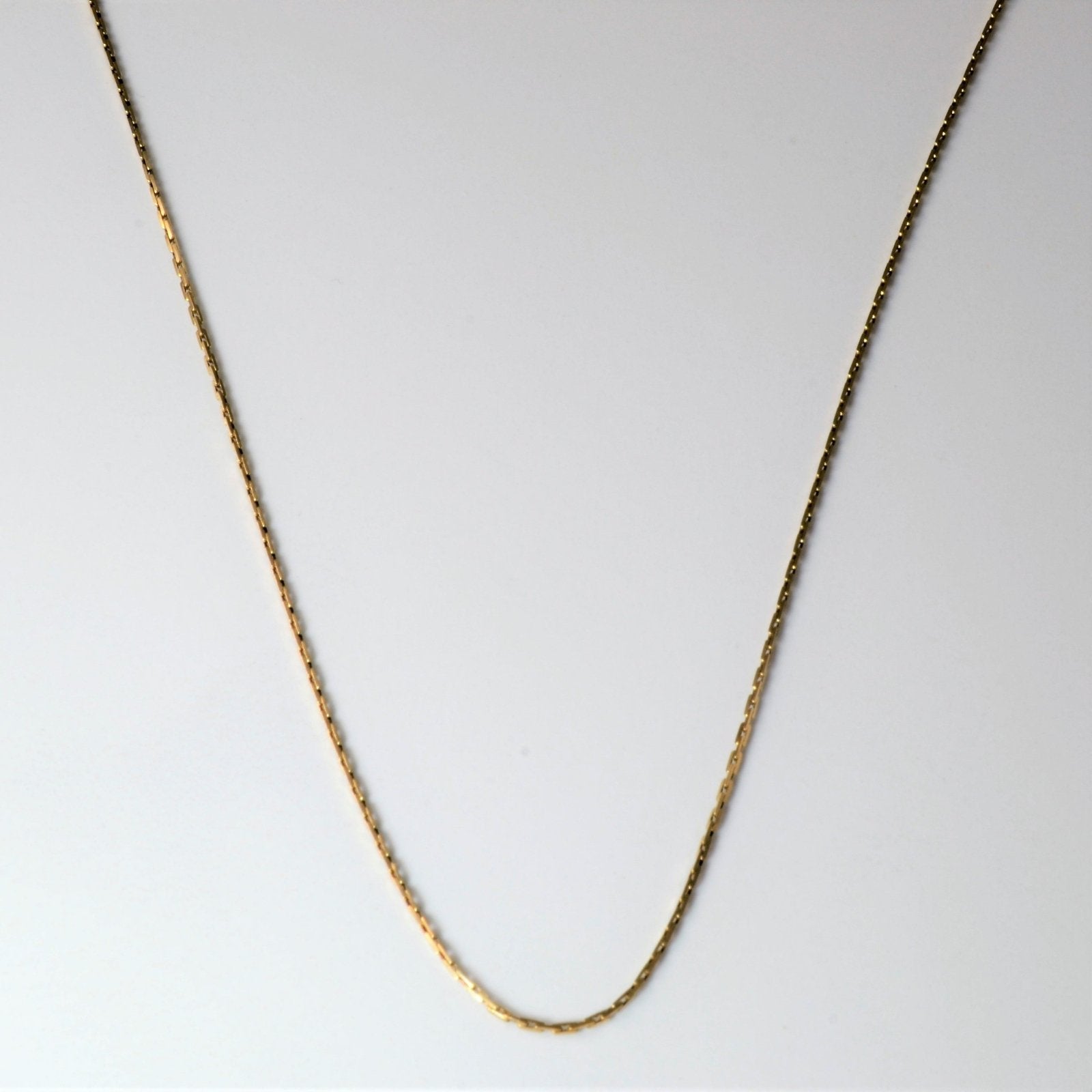 10k Yellow Gold Box Chain | 18" | - 100 Ways
